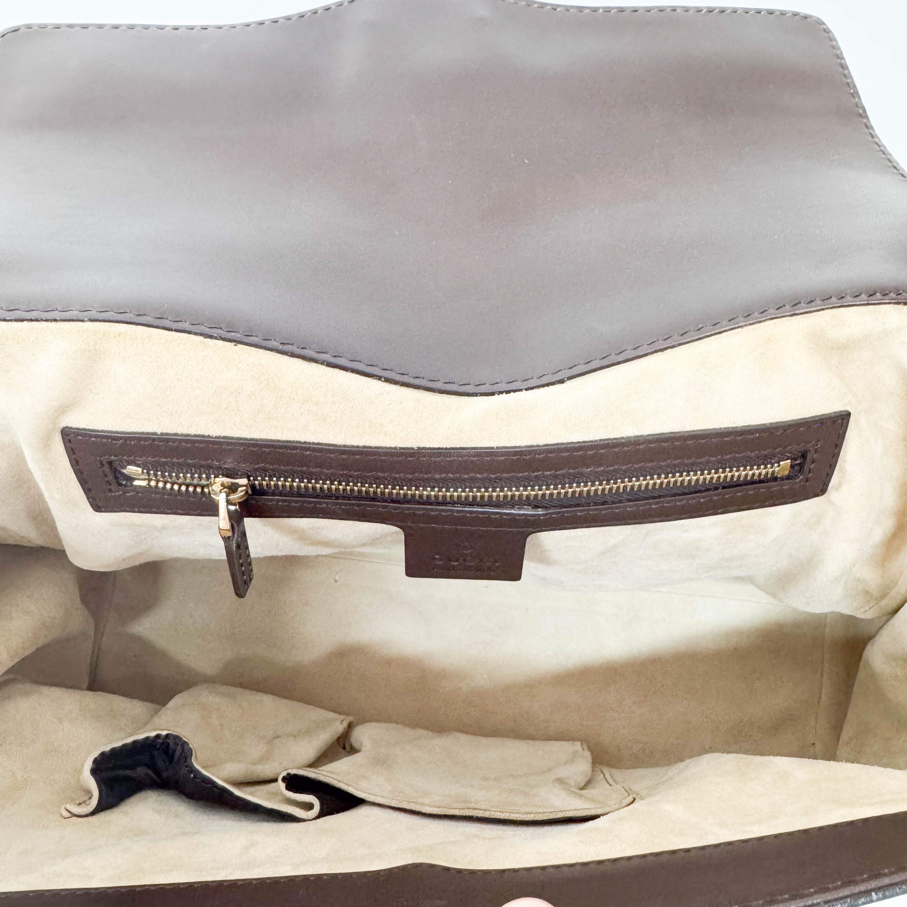 Brown Leopard Print Pony Hair & Leather Handbag