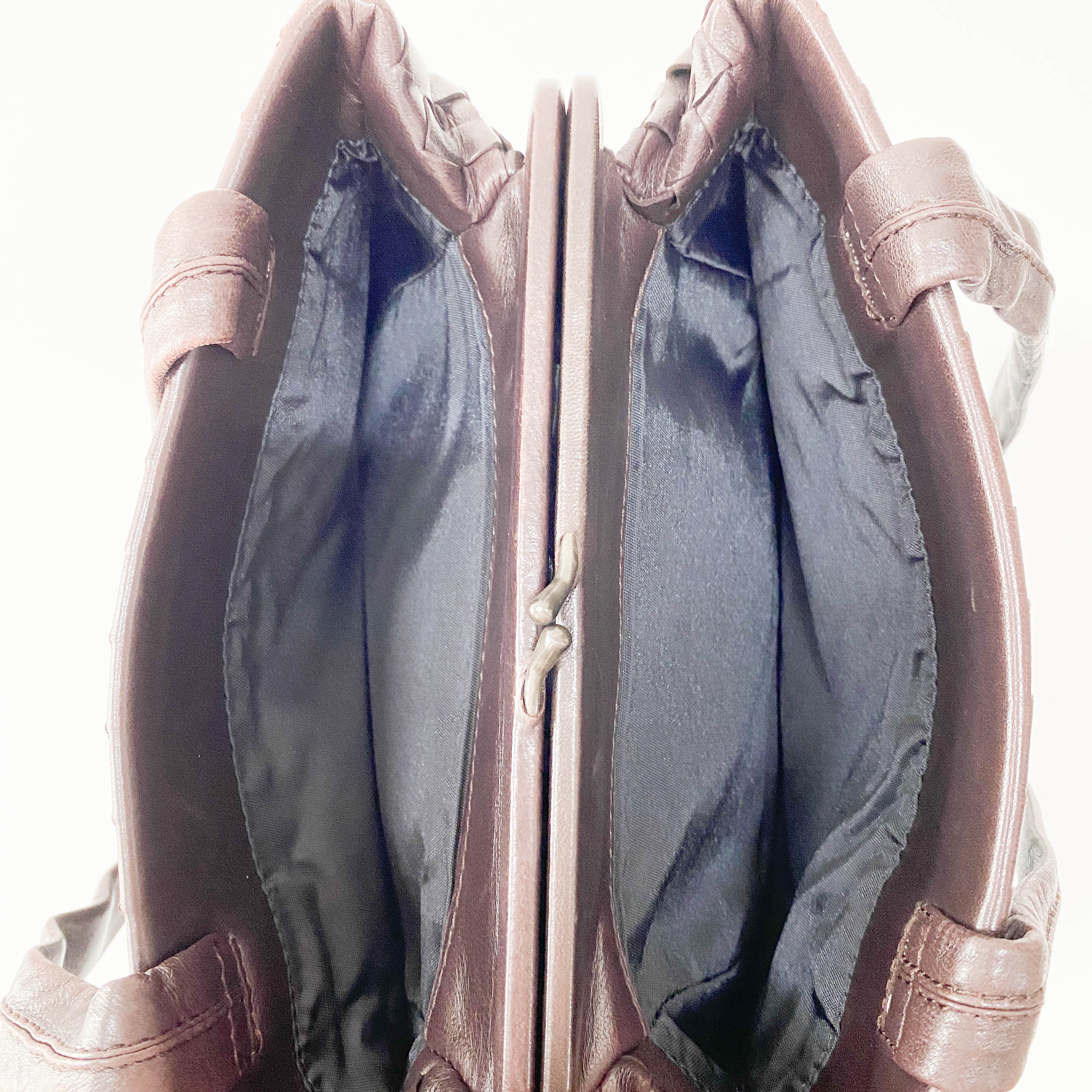 Intrecciato Brown Leather Bag