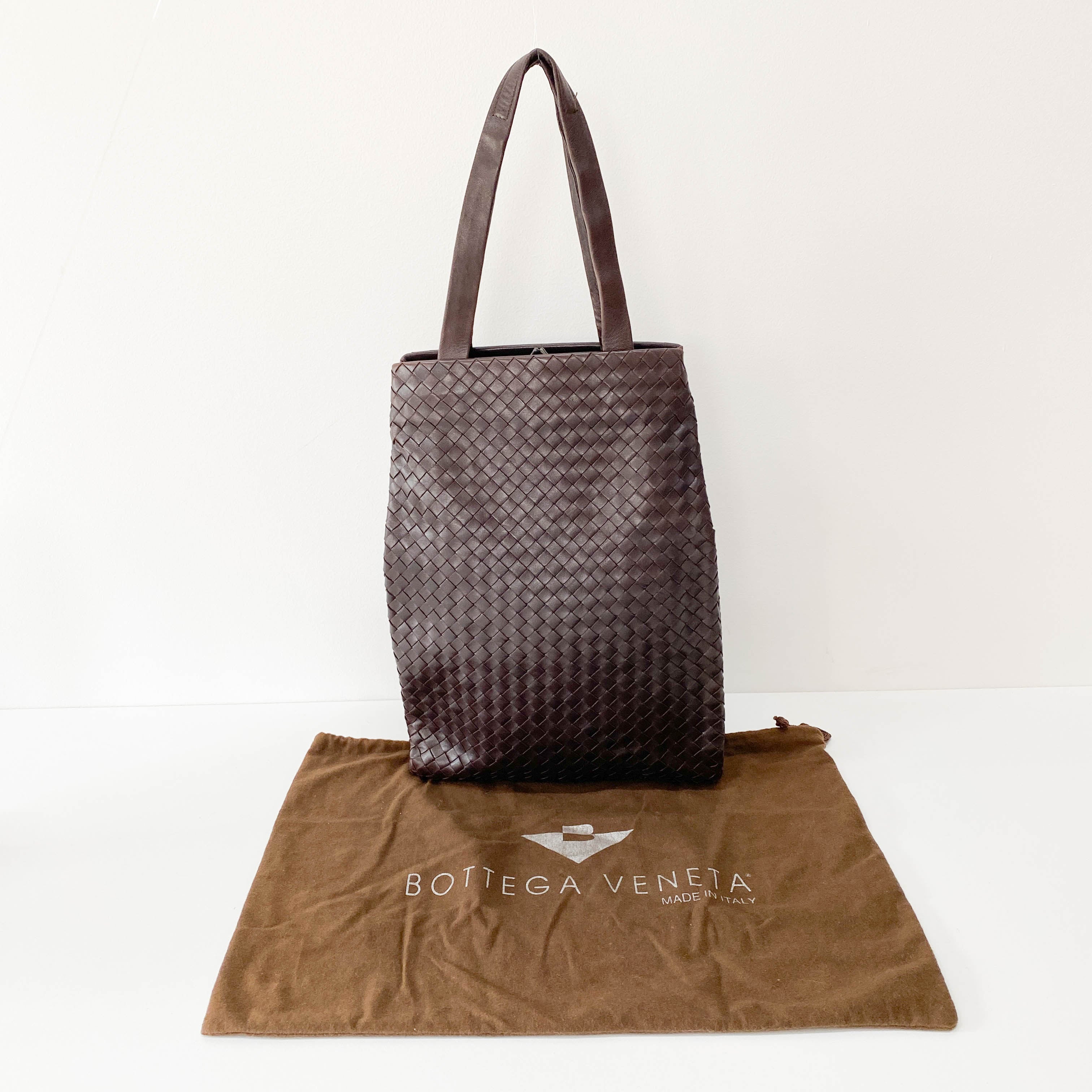 Intrecciato Brown Leather Bag