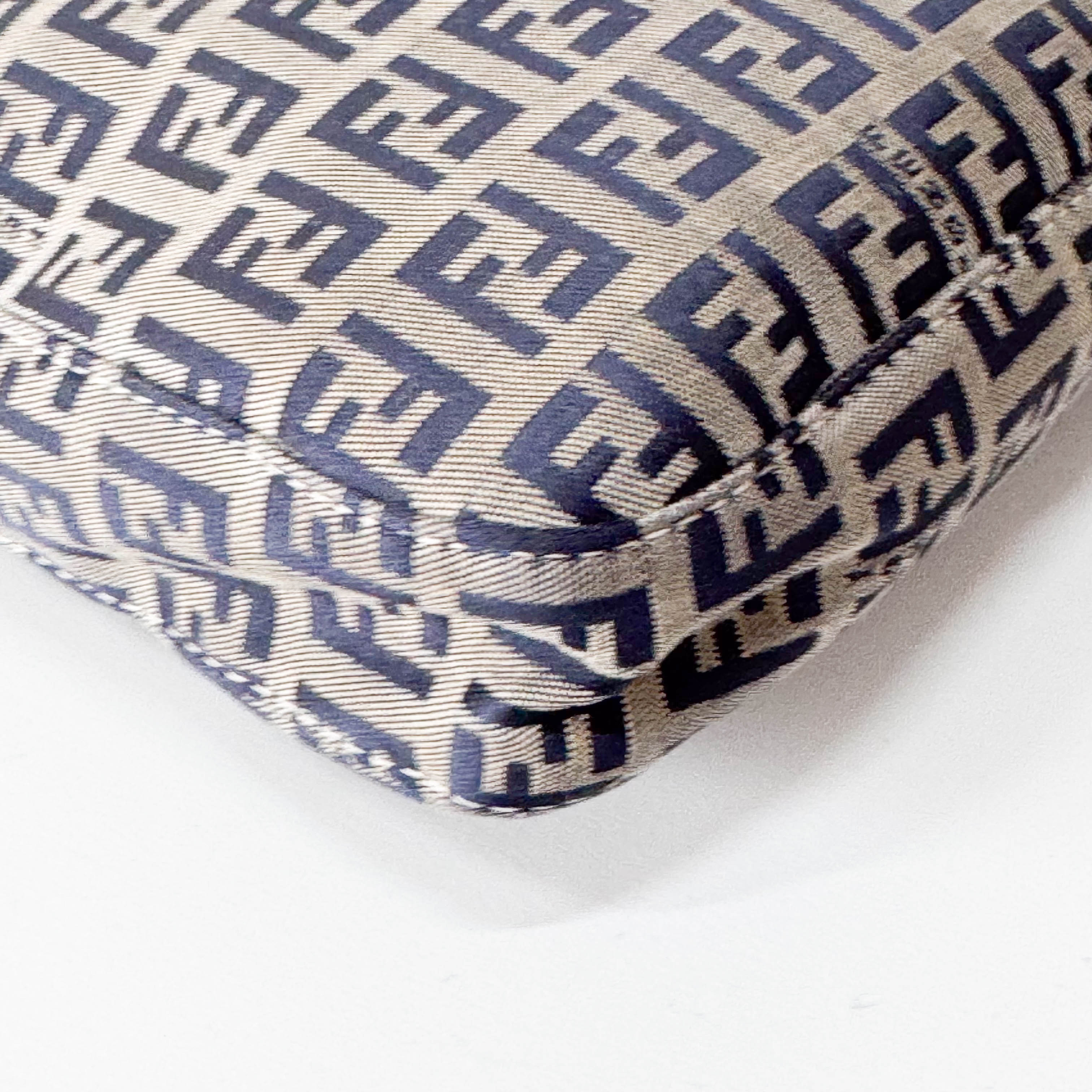 Zucchino Grey & Navy Canvas Shoulder Bag