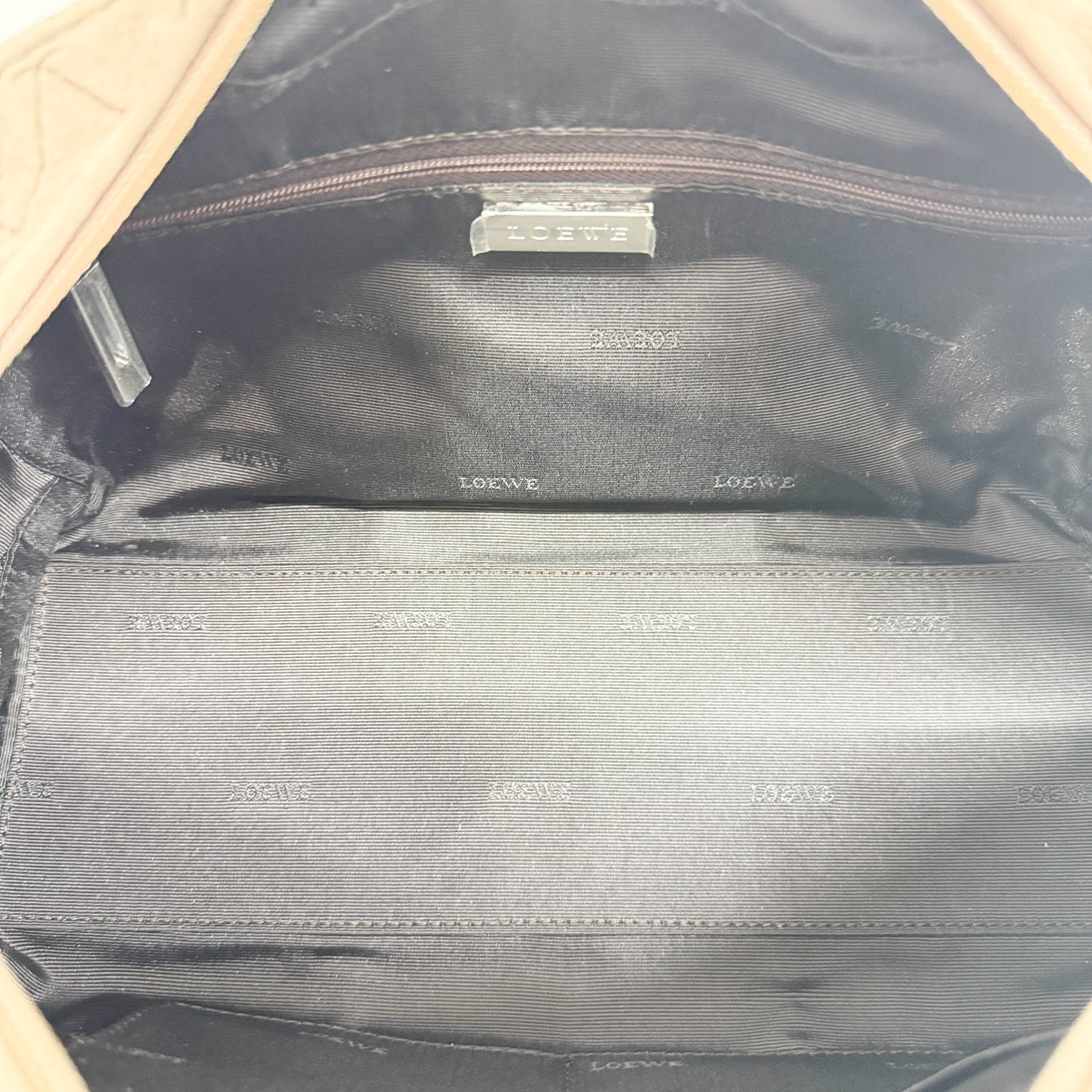 Amazona Tan Suede Hand Bag