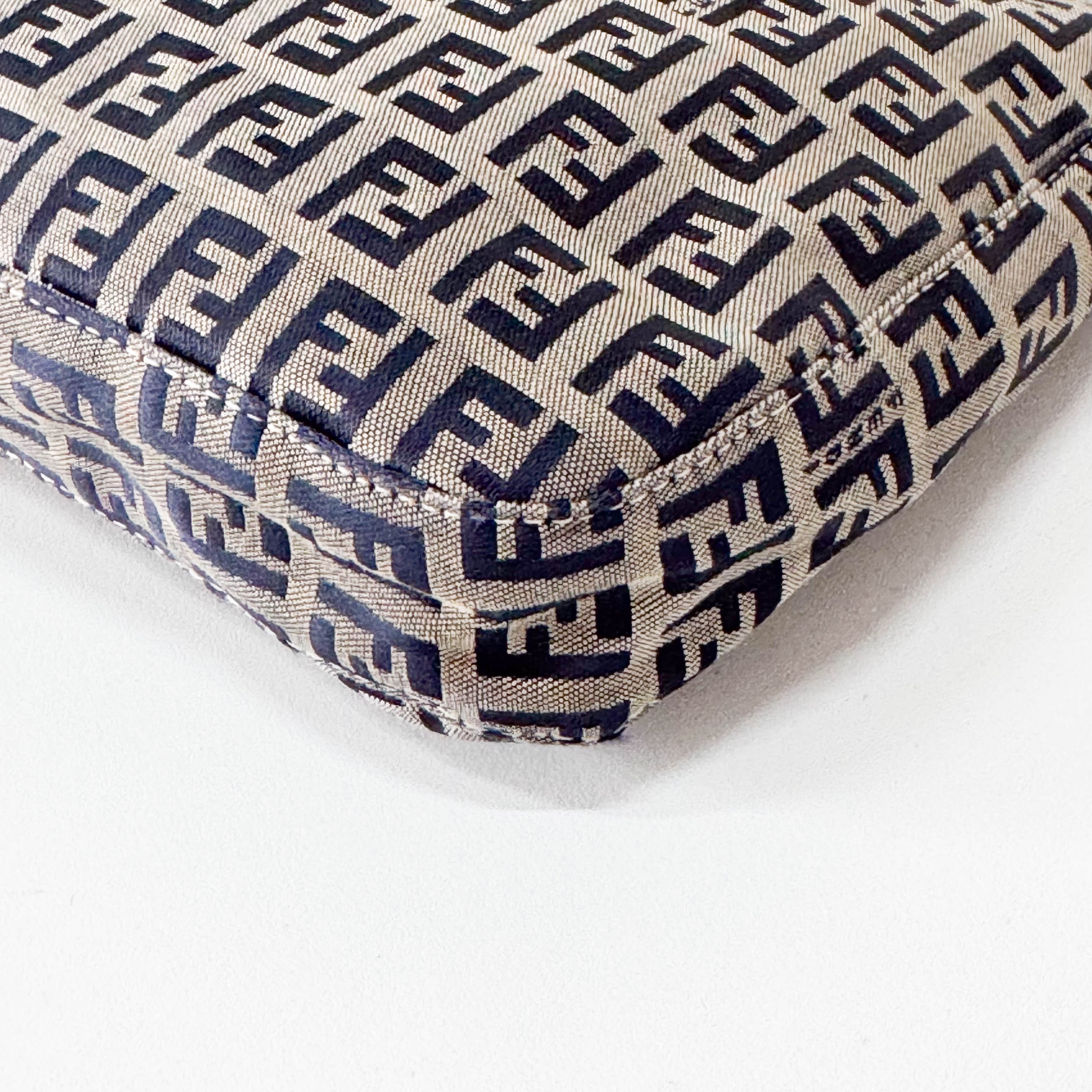 Zucchino Grey & Navy Canvas Shoulder Bag