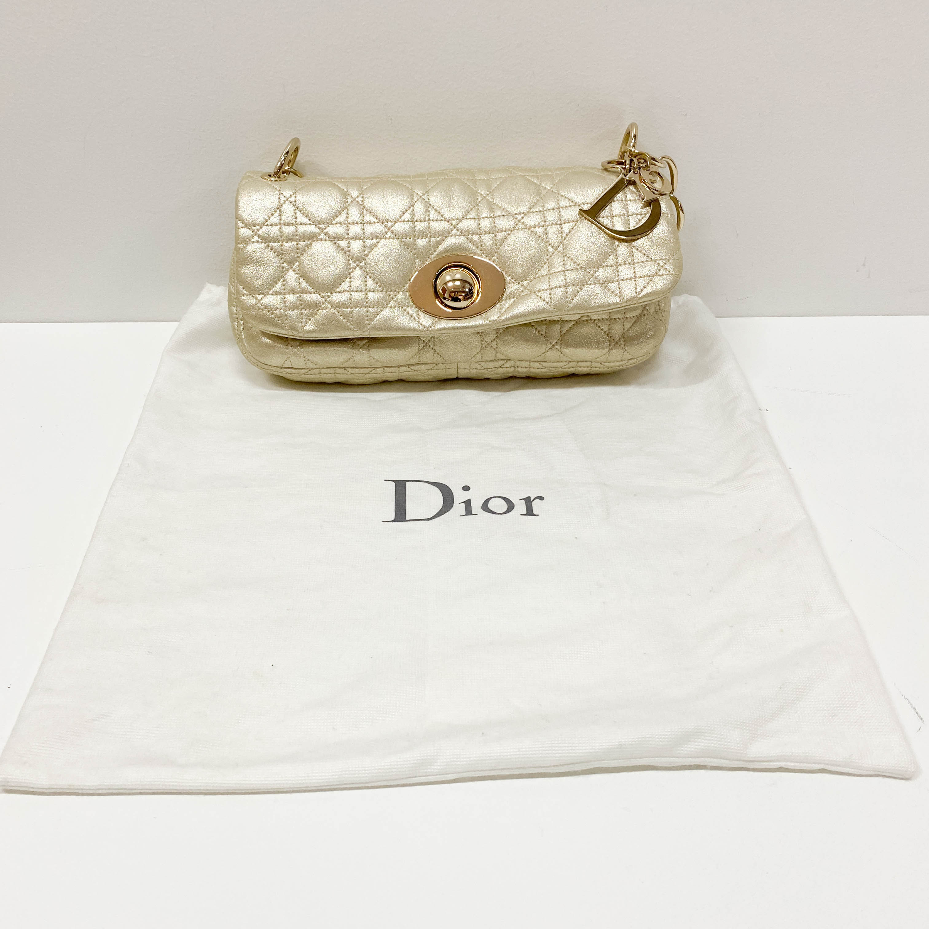 Silver Leather Shoulder Bag