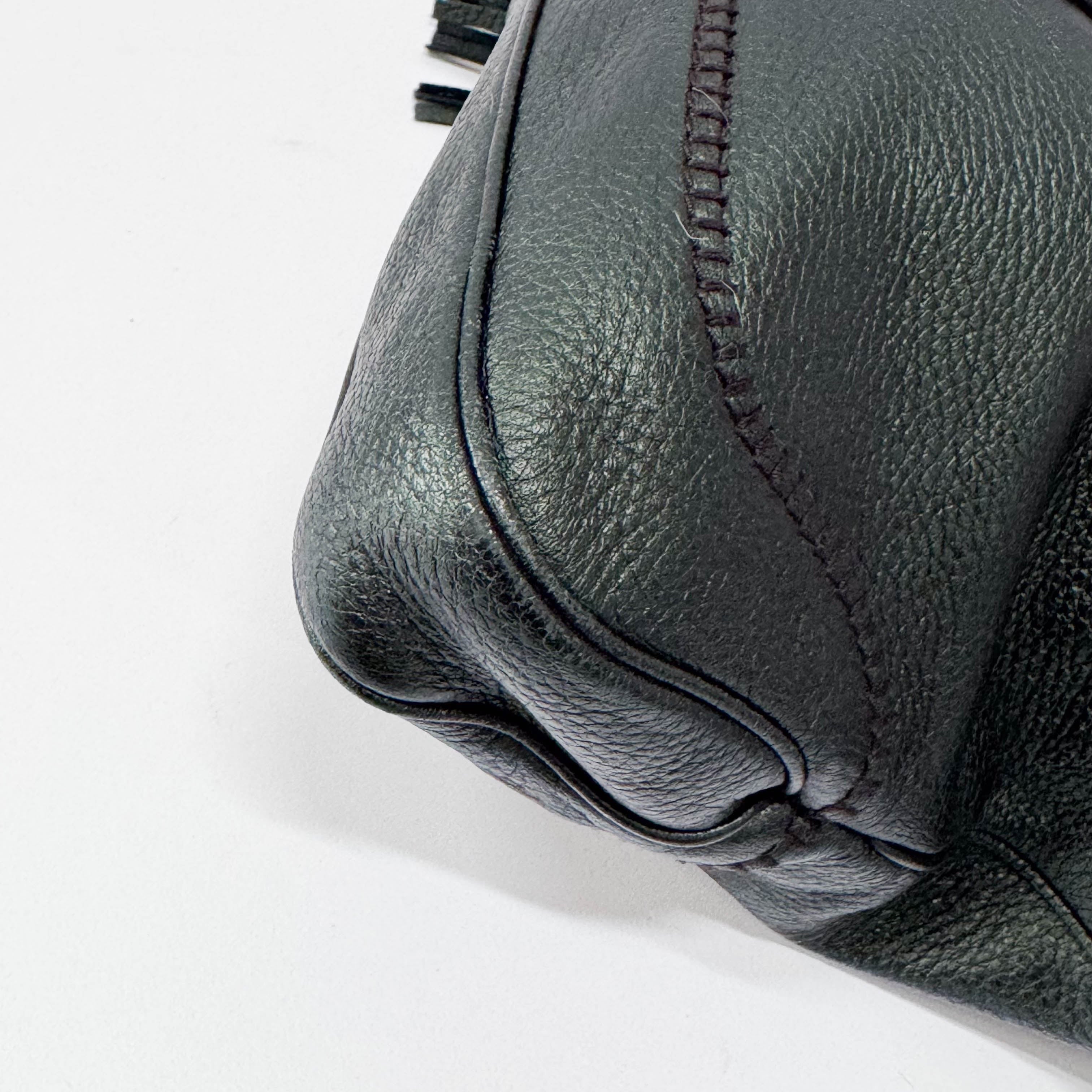 New Jackie Green Leather Shoulder Bag