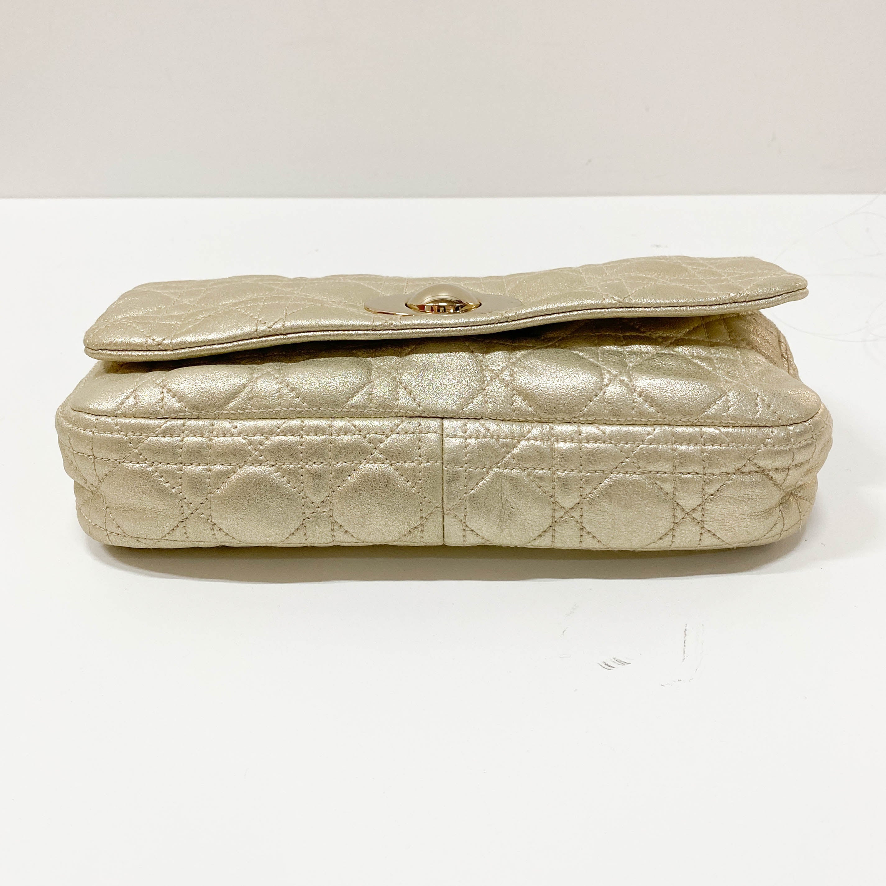 Silver Leather Shoulder Bag