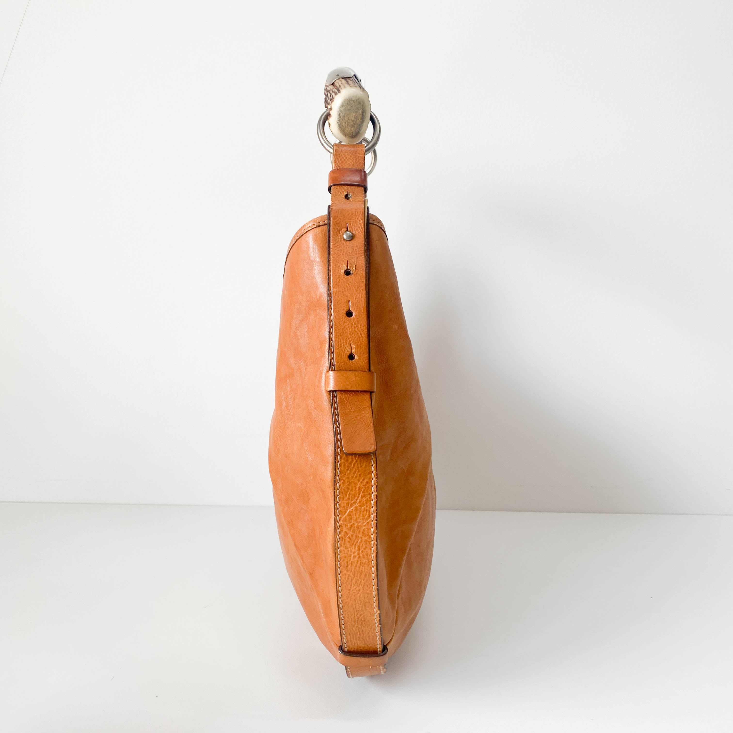 Mombasa Brown Leather Shoulder Bag