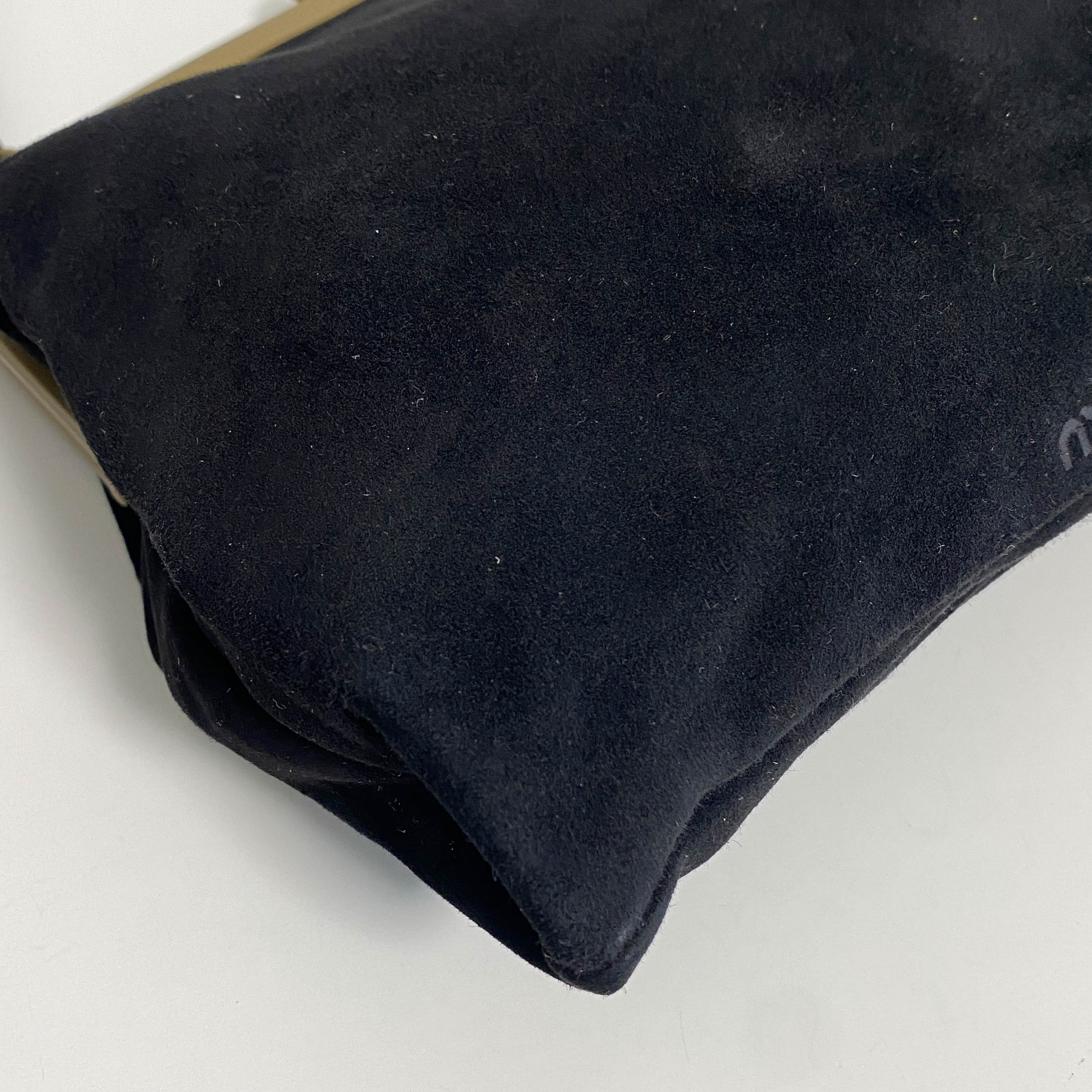 Velvet Black Rhinestone Frame Handbag