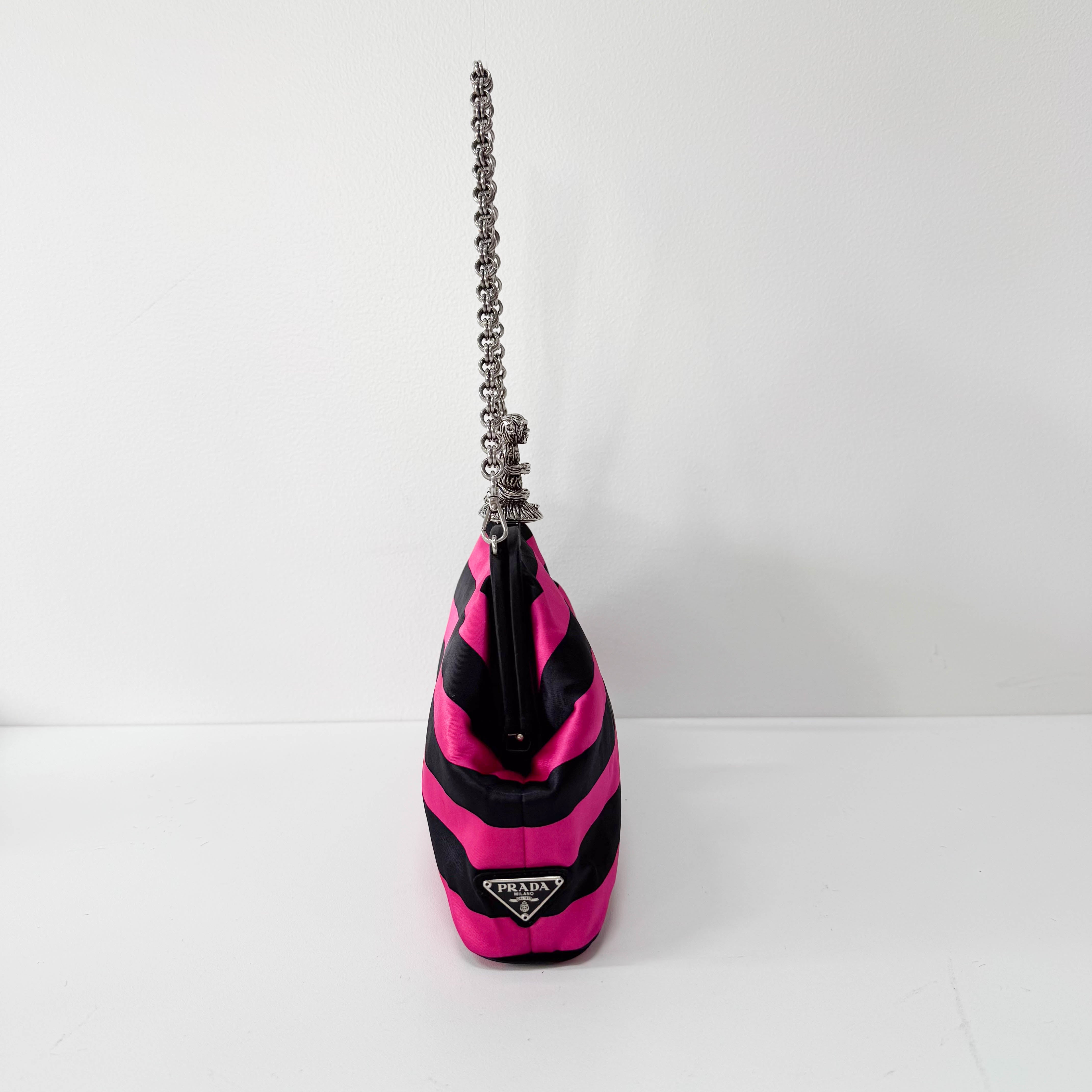 Black & Purple Striped Canvas 