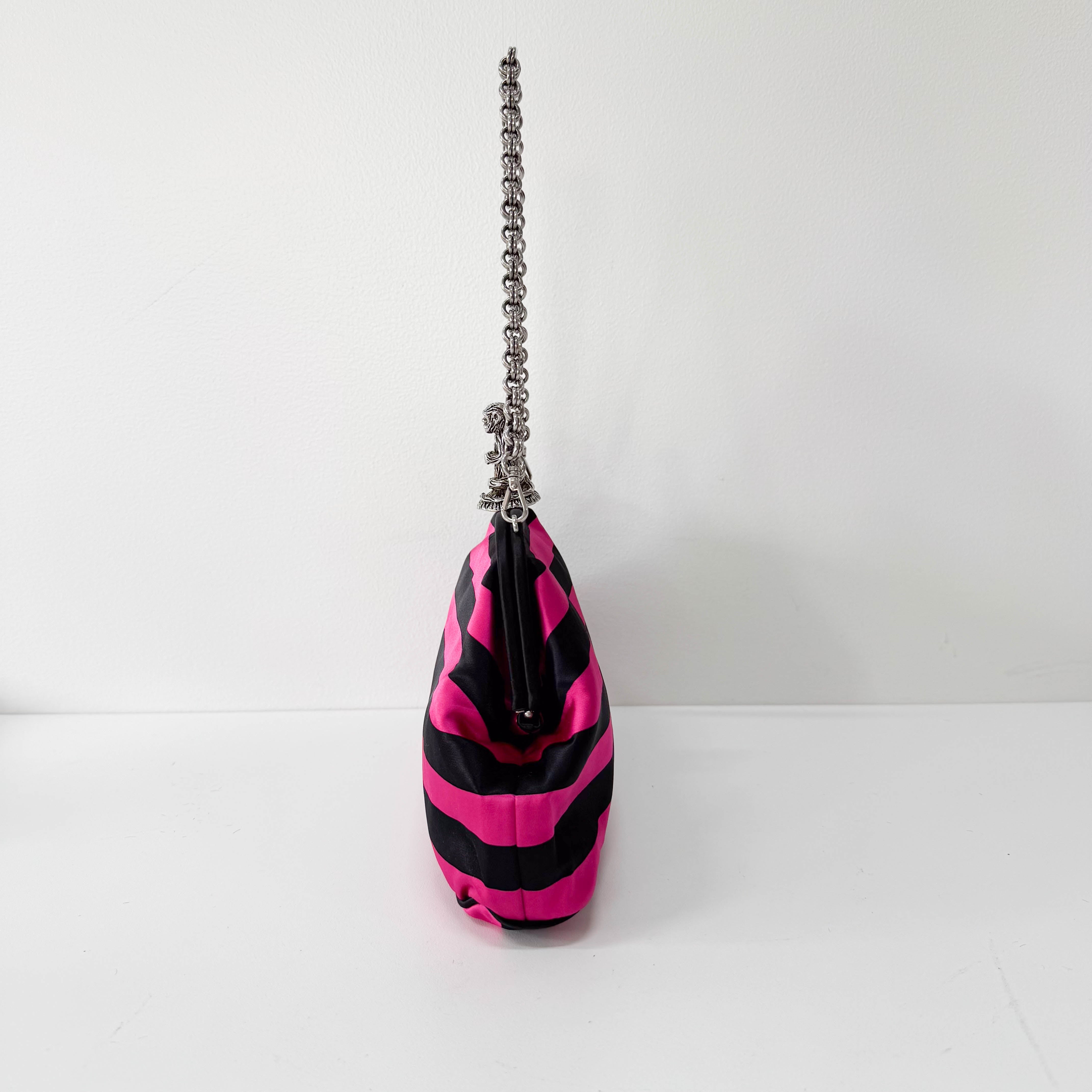 Black & Purple Striped Canvas 