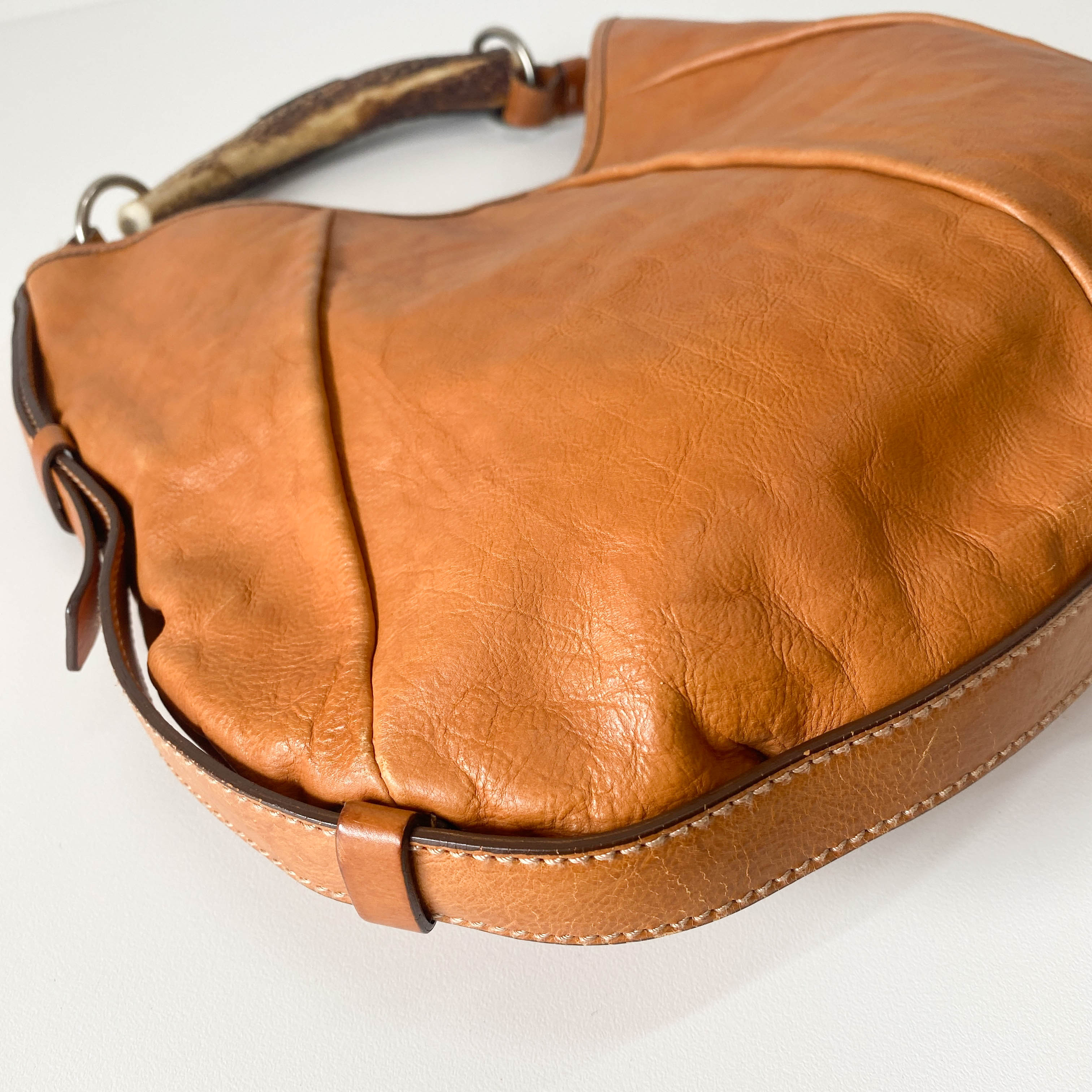 Mombasa Brown Leather Shoulder Bag