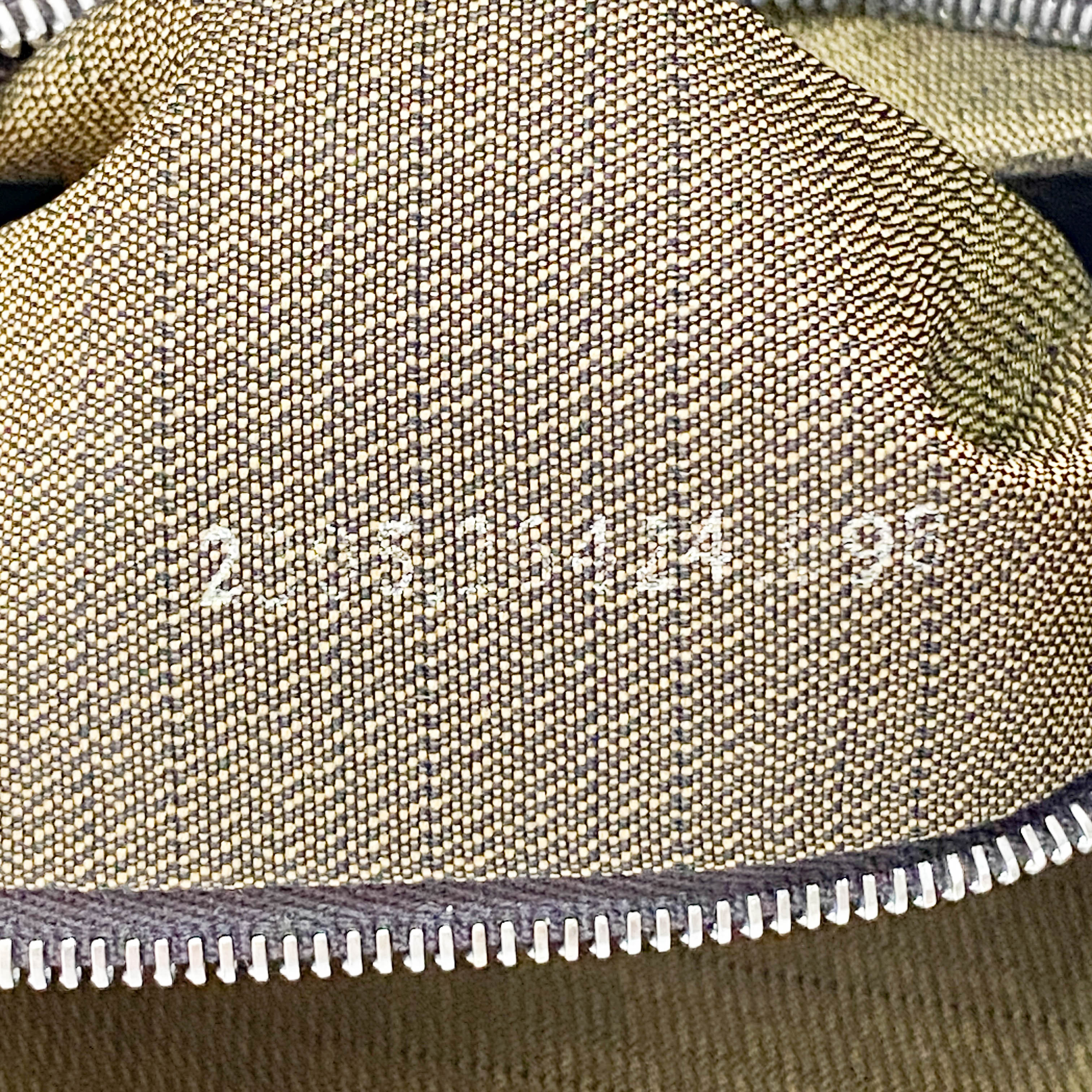 Zucca Baguette Brown Canvas Shoulder Bag