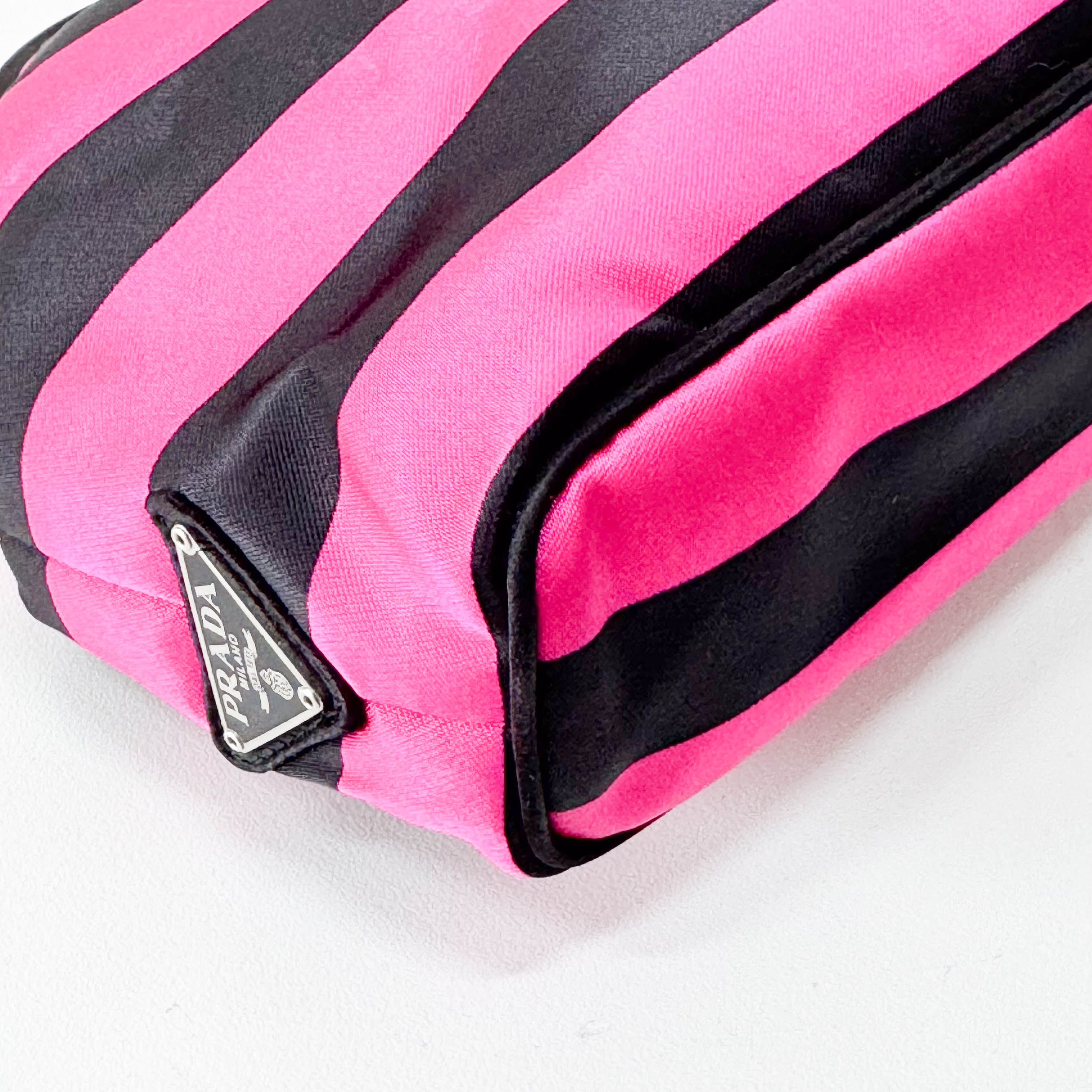 Black & Purple Striped Canvas 