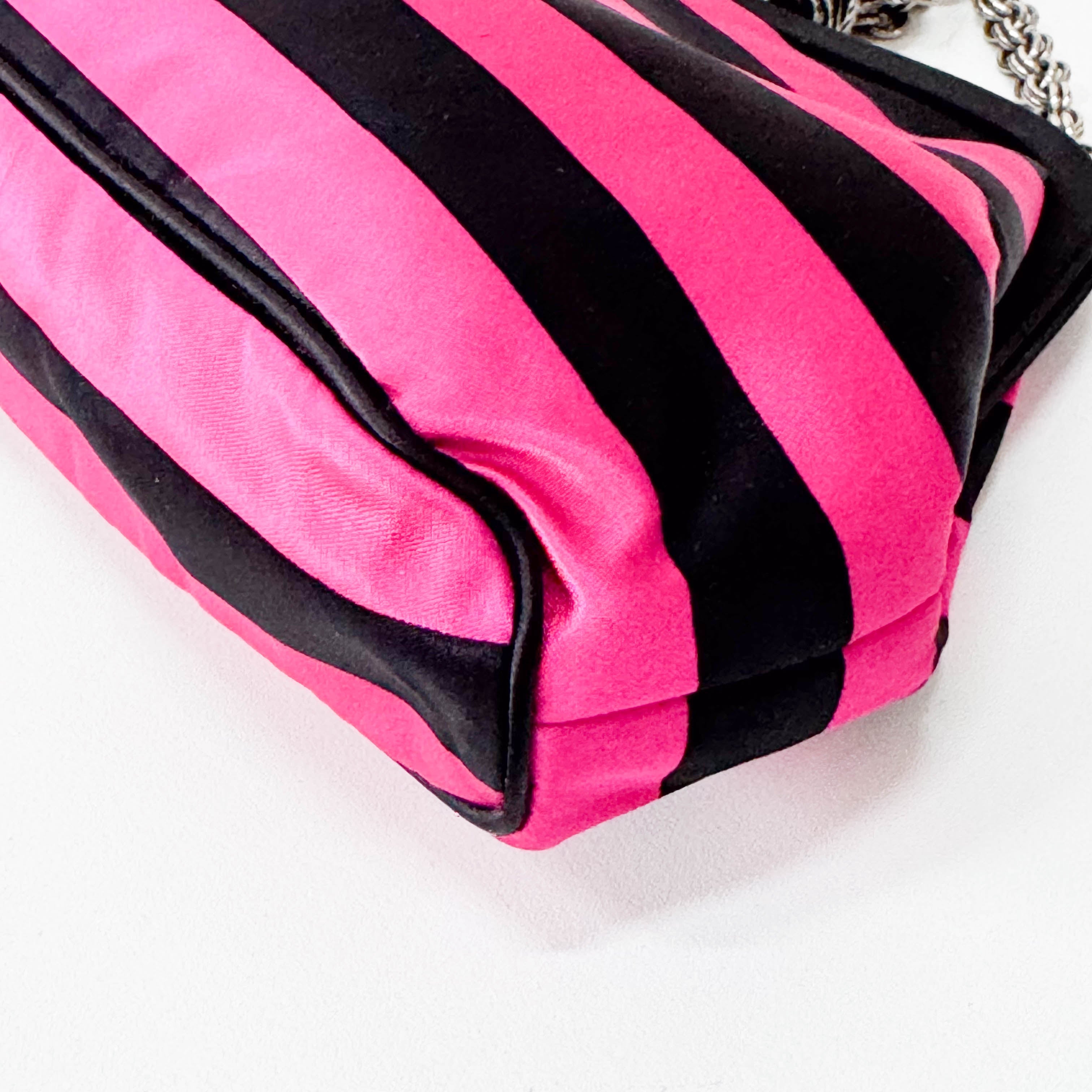 Black & Purple Striped Canvas 