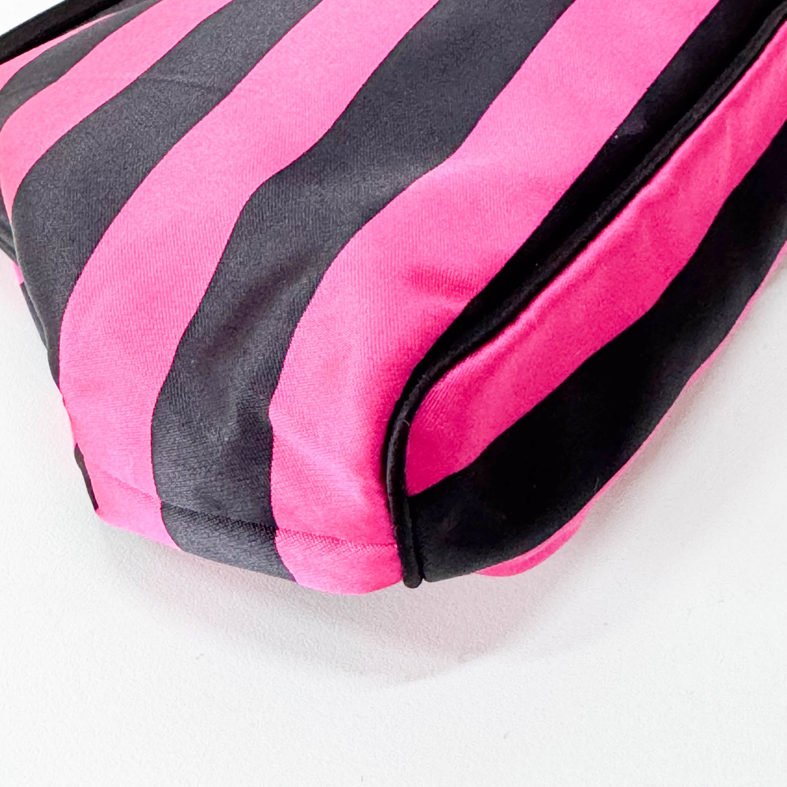 Black & Purple Striped Canvas 