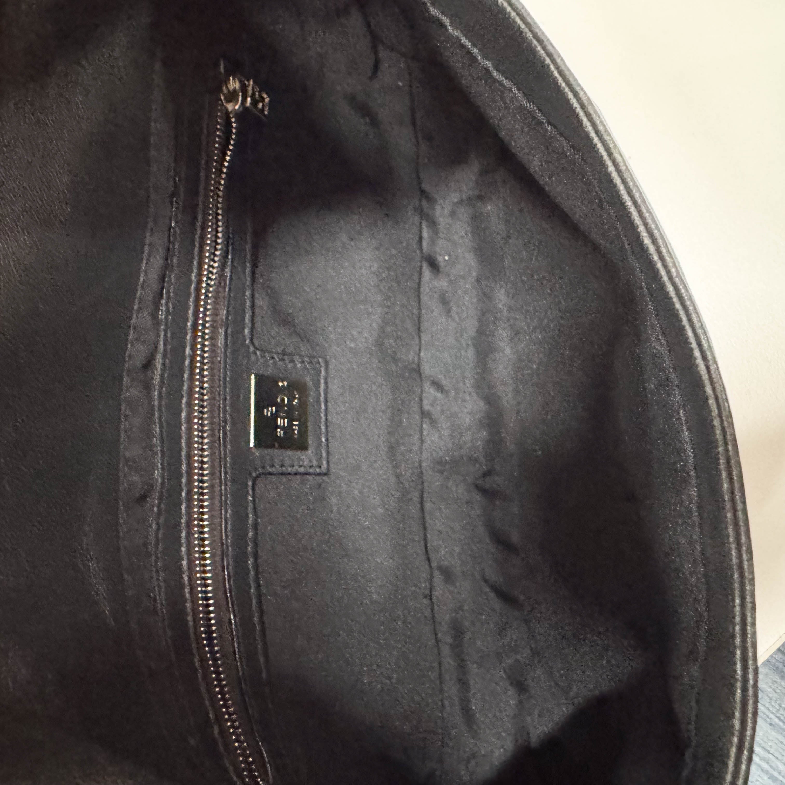 Baguette Black Nappa Leather Shoulder Bag