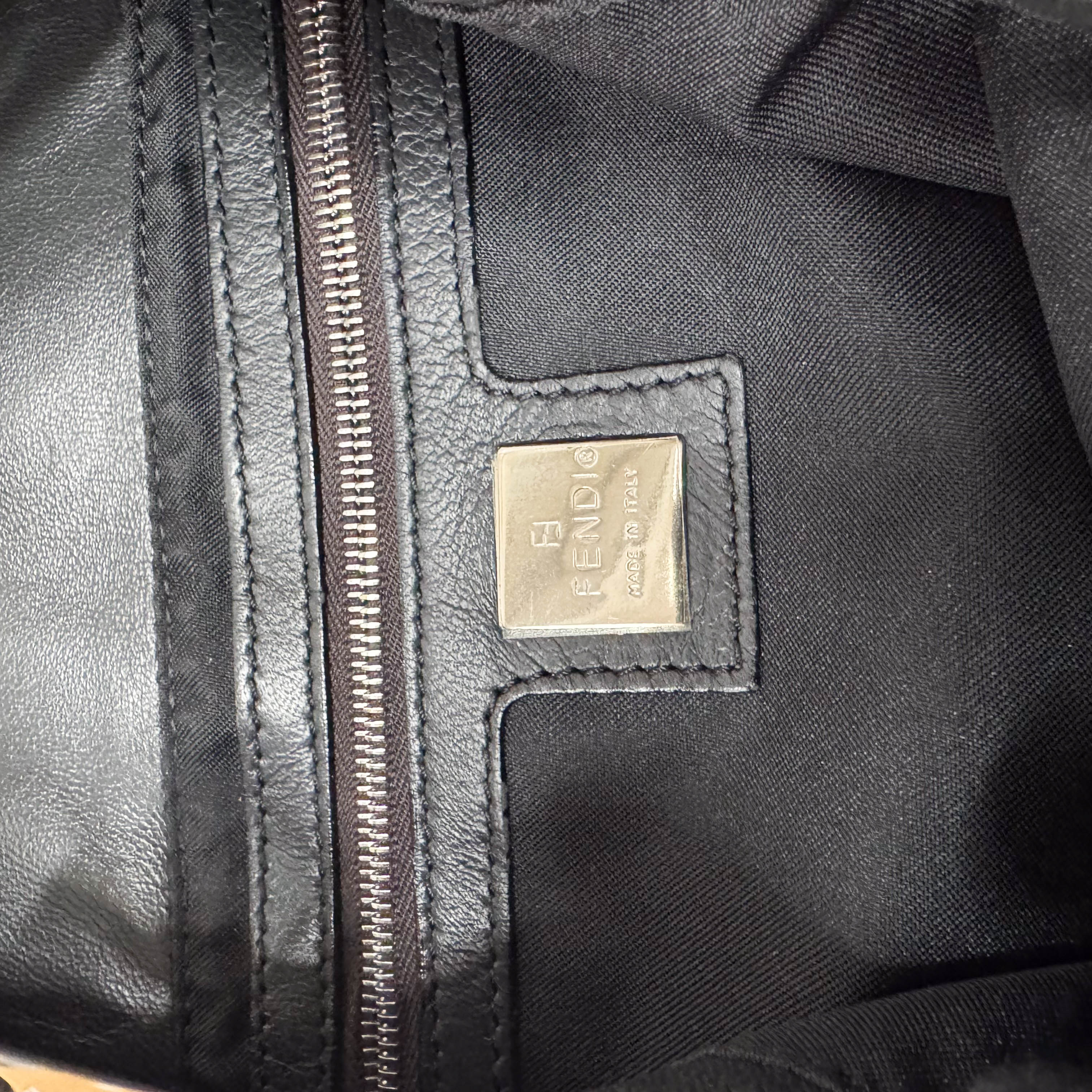 Baguette Black Nappa Leather Shoulder Bag