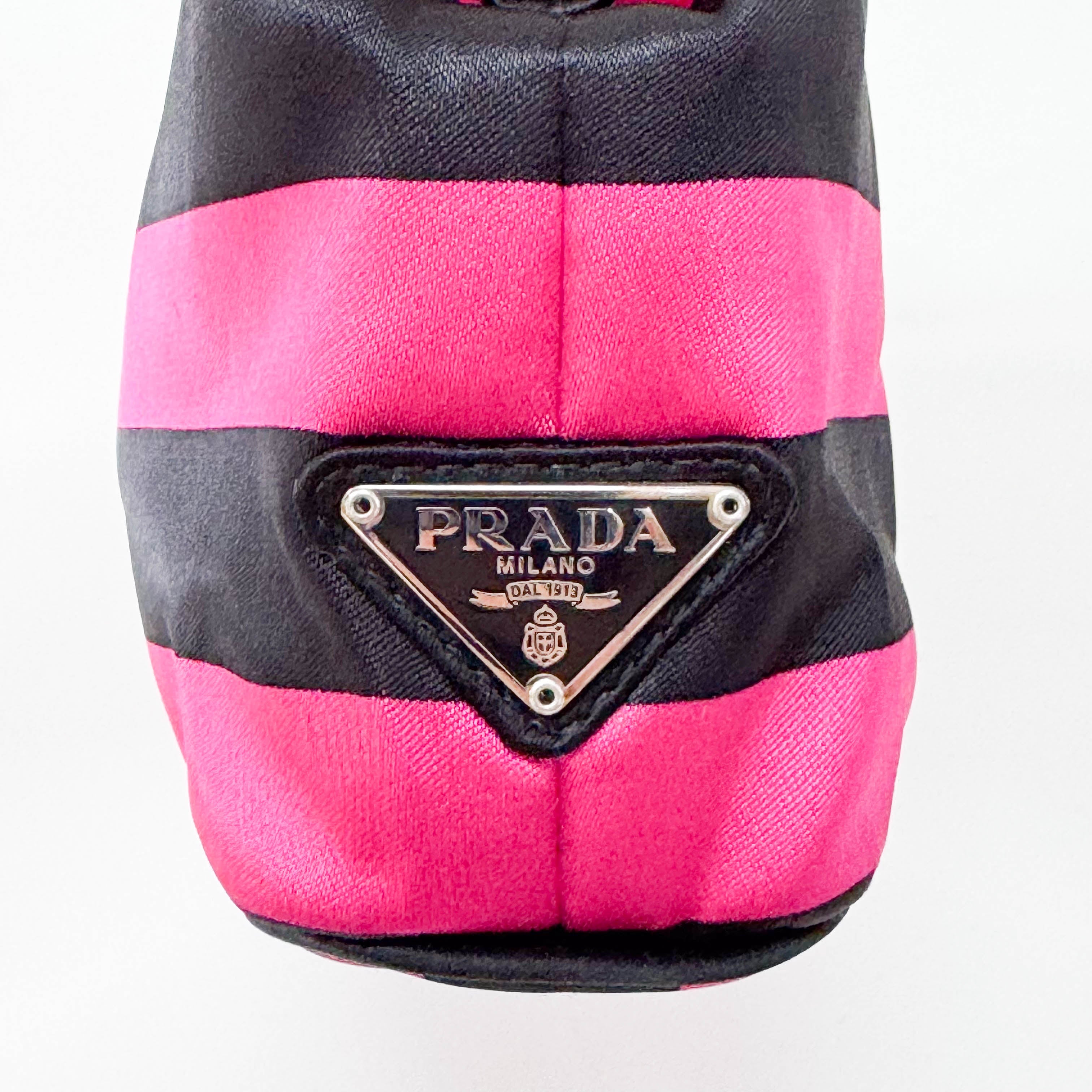 Black & Purple Striped Canvas 