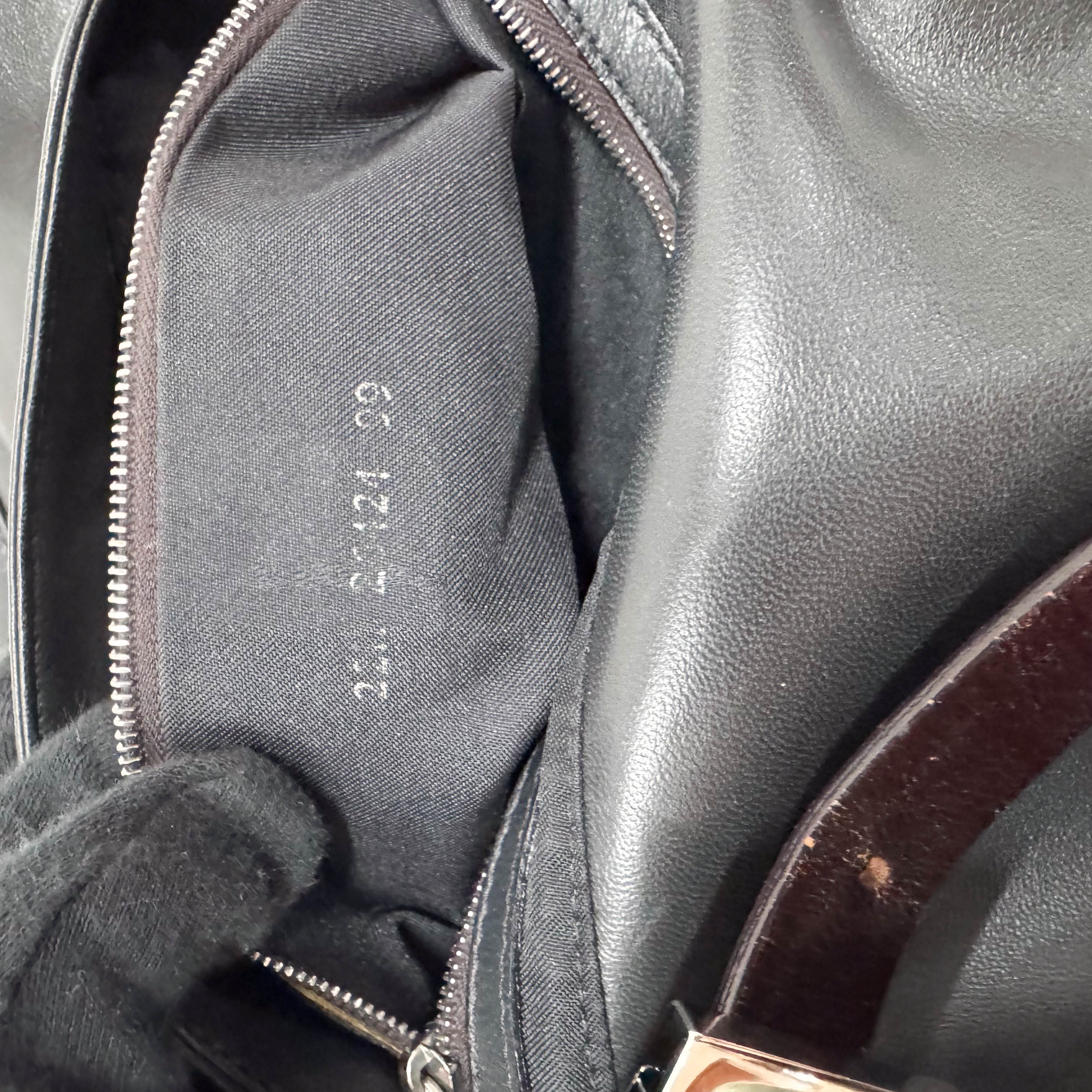 Baguette Black Nappa Leather Shoulder Bag