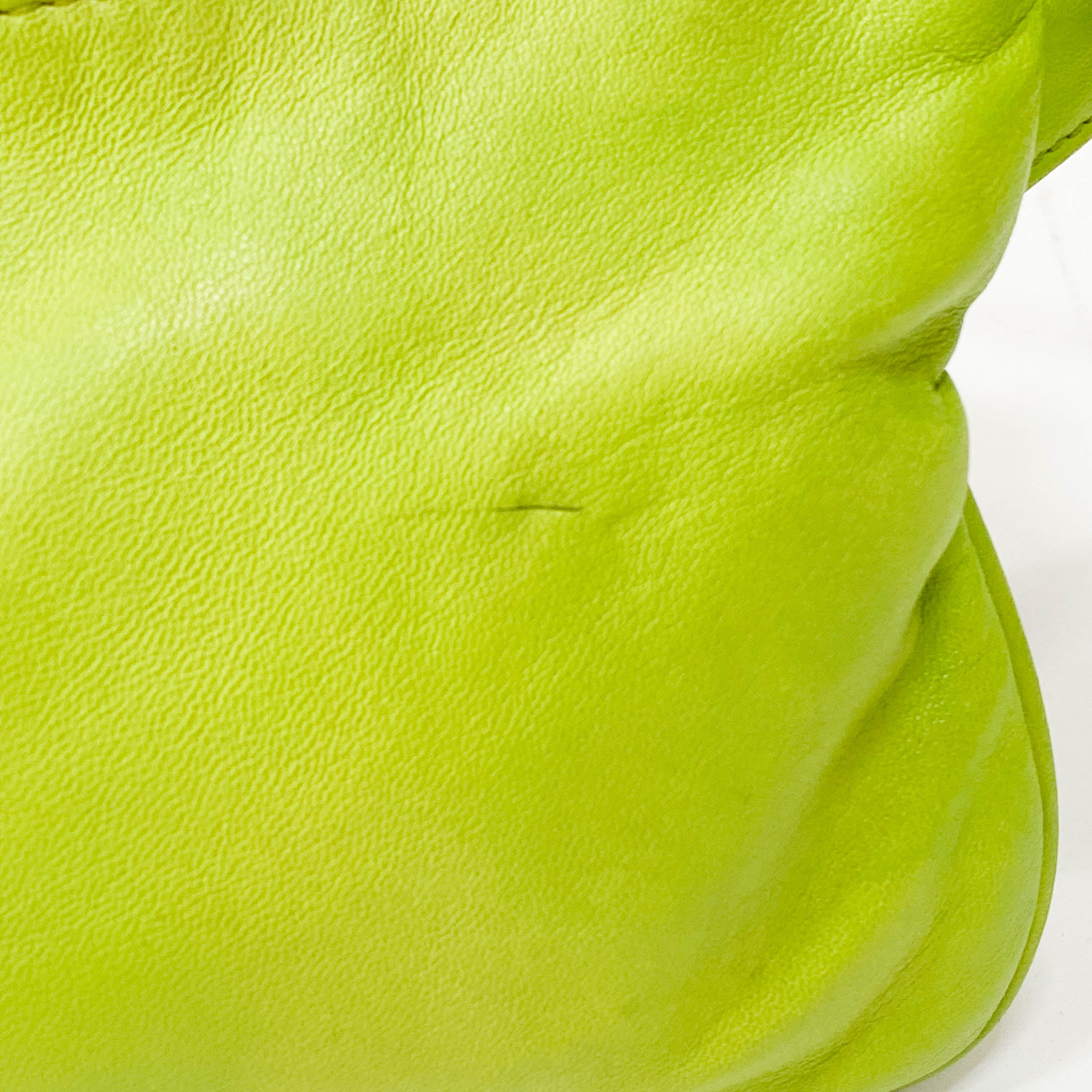 Green Nappa Leather Shoulder Bag