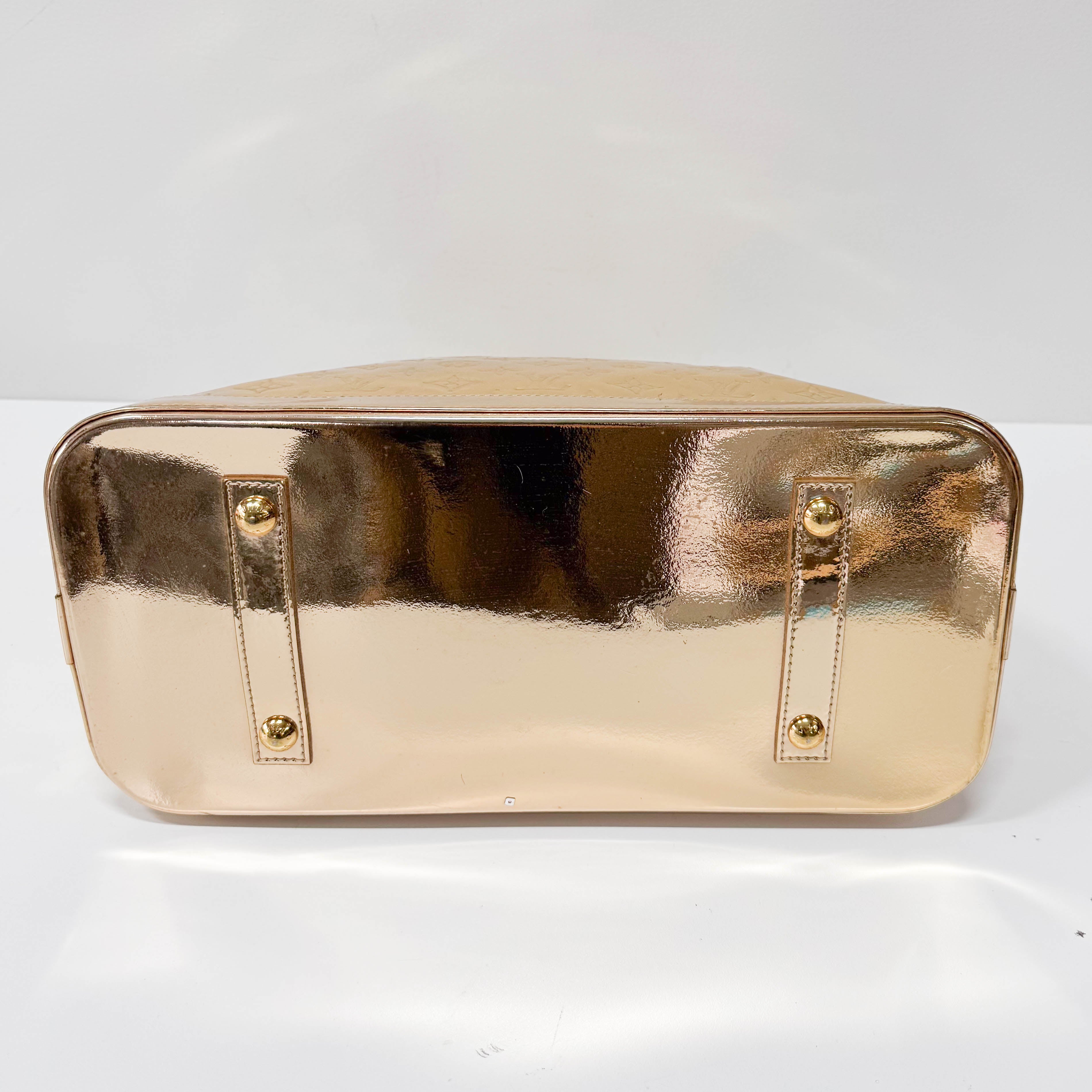 Mirroir Alma GM Monogram Gold Canvas Handbag