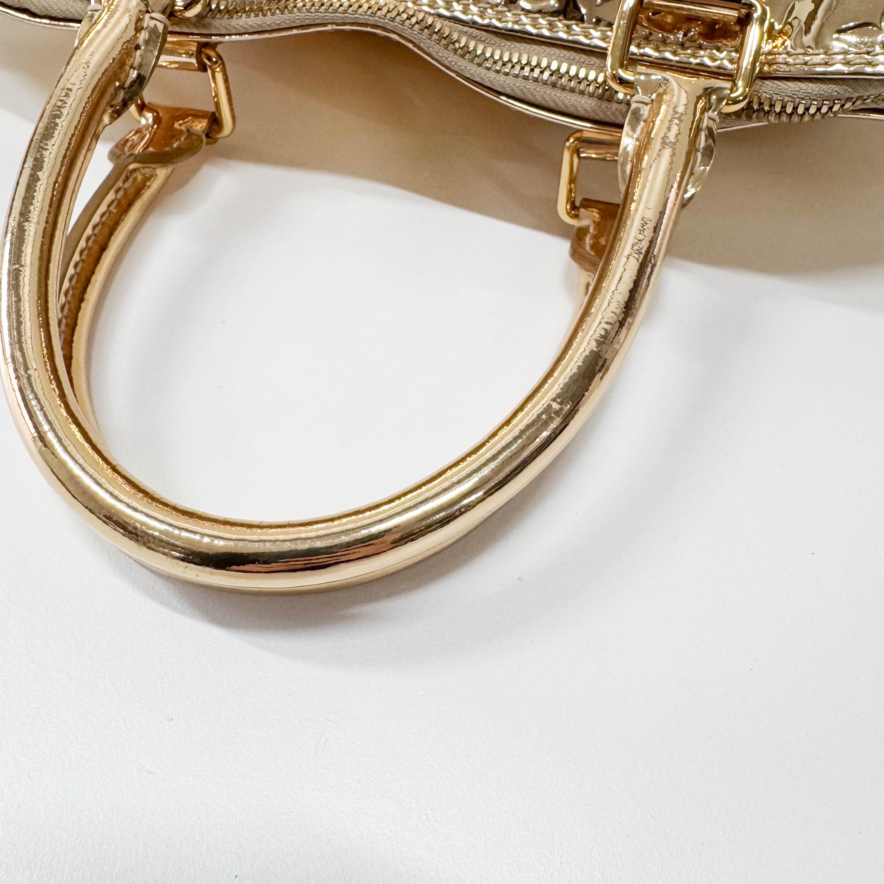 Mirroir Alma GM Monogram Gold Canvas Handbag