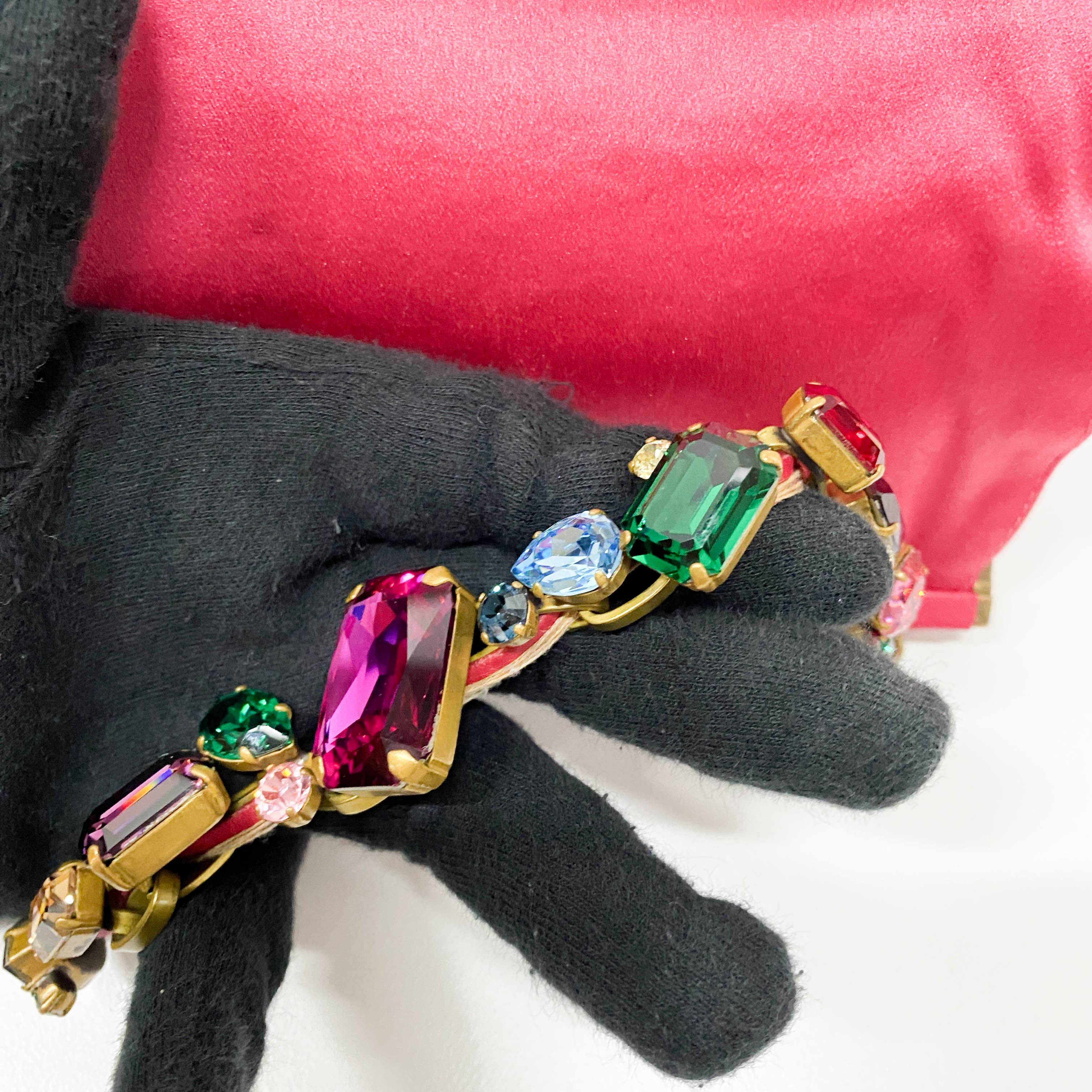 Small Pink Satin Accessory Pouch Handbag