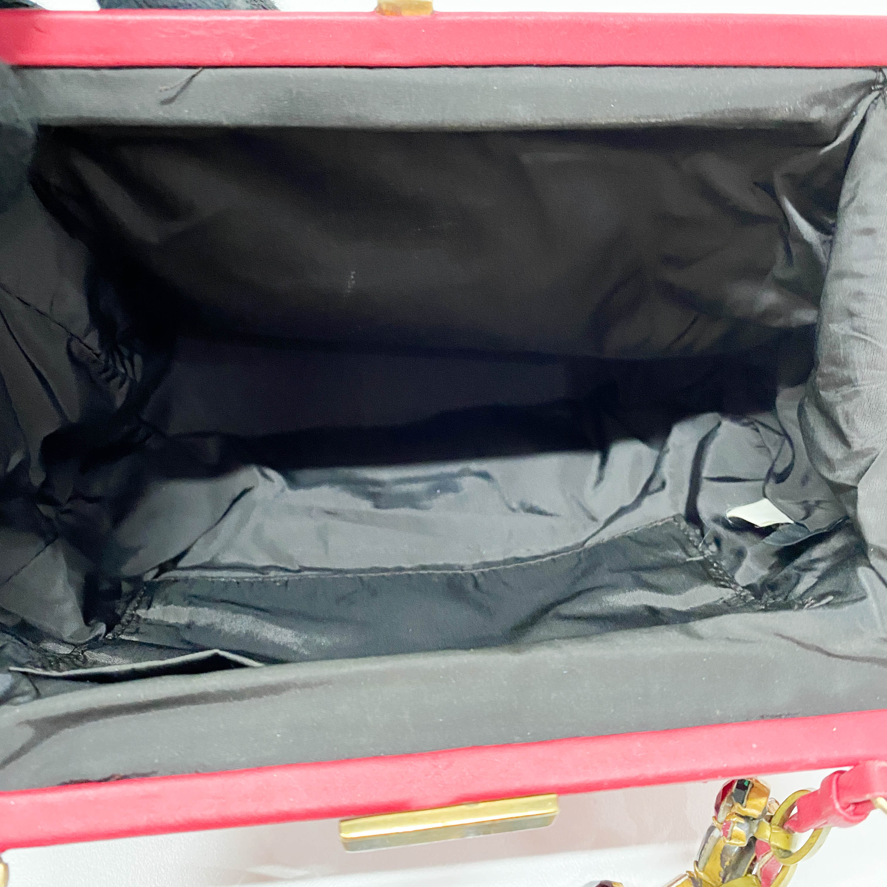 Small Pink Satin Accessory Pouch Handbag