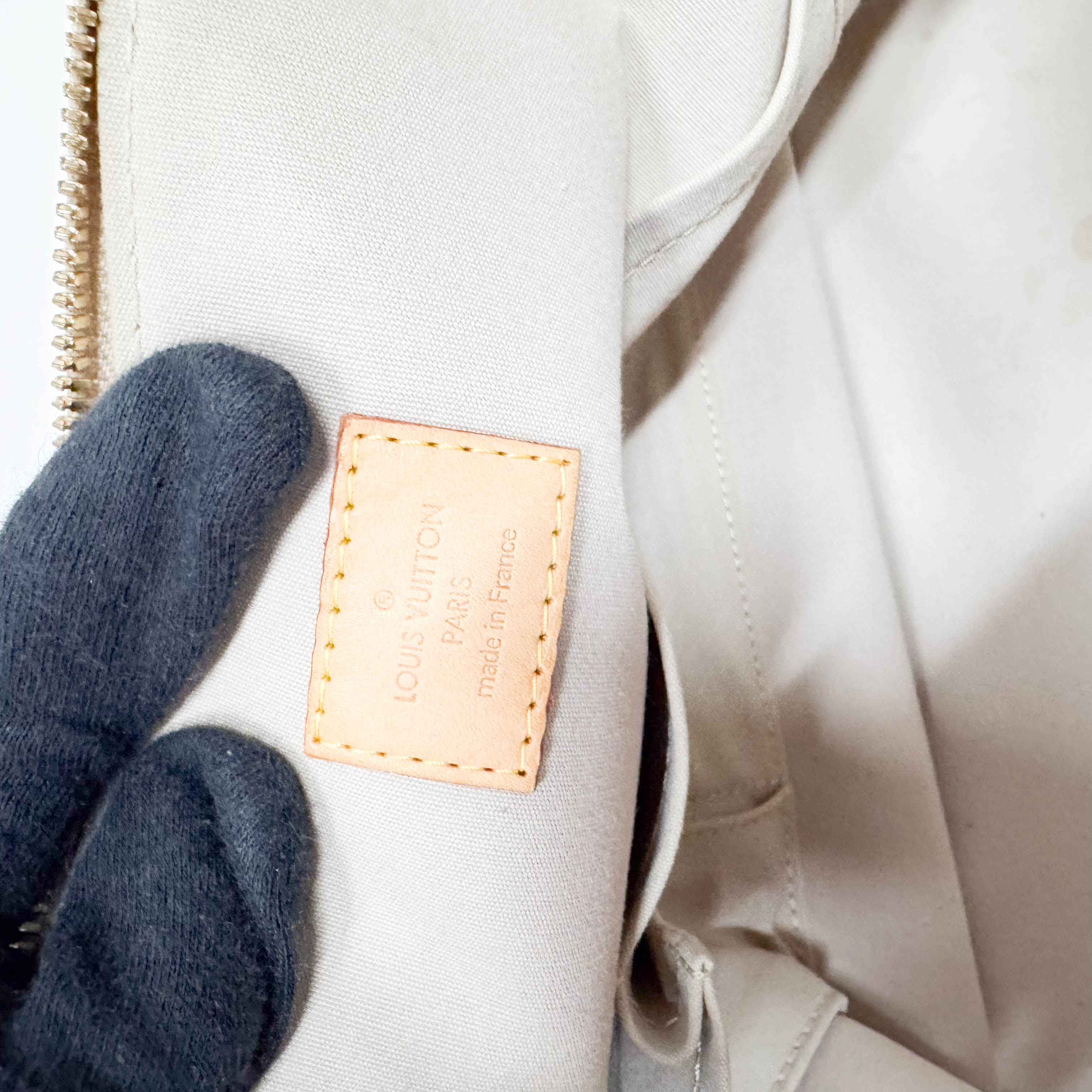 Mirroir Alma GM Monogram Gold Canvas Handbag