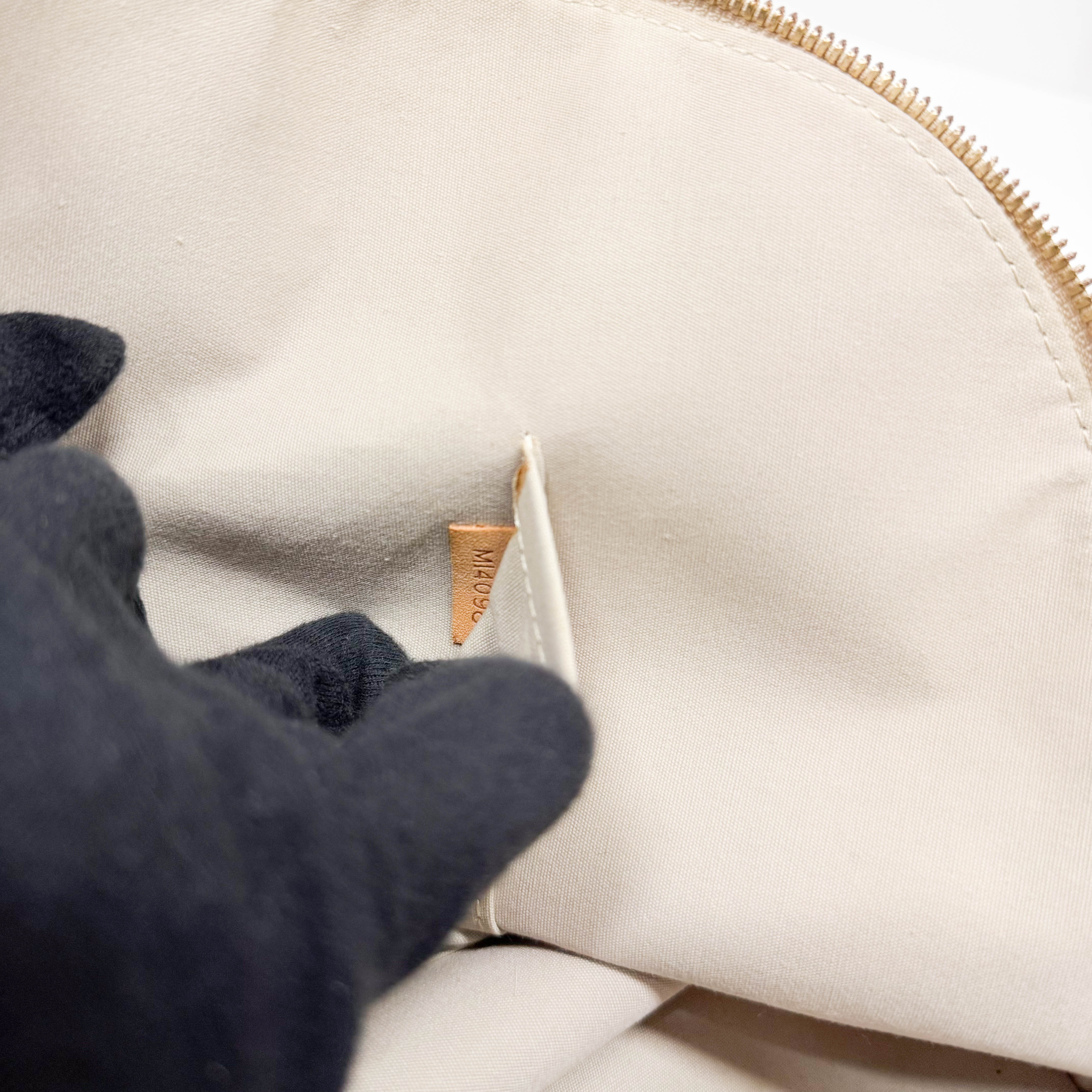 Mirroir Alma GM Monogram Gold Canvas Handbag