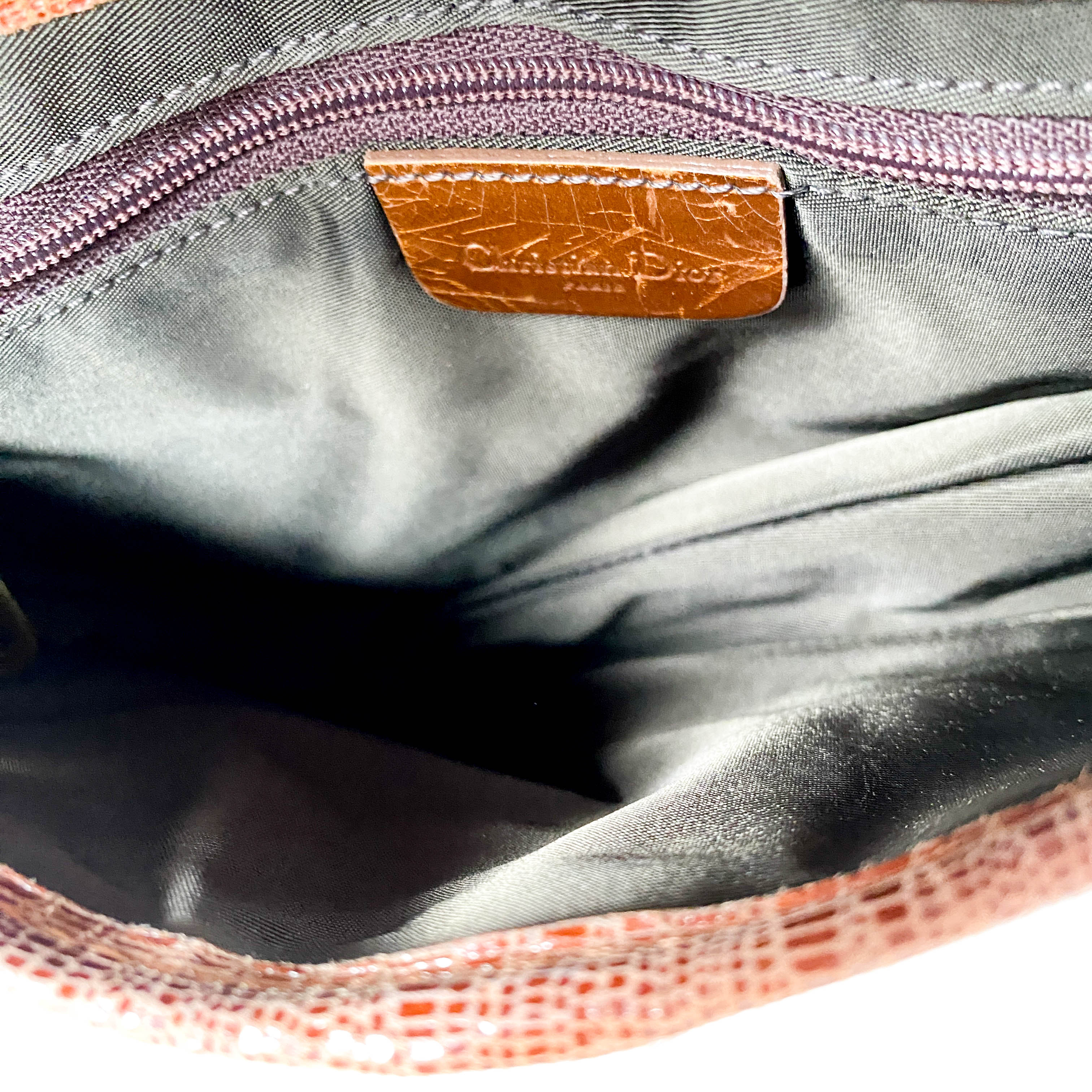 Caramel Brown Leather Saddle Bag