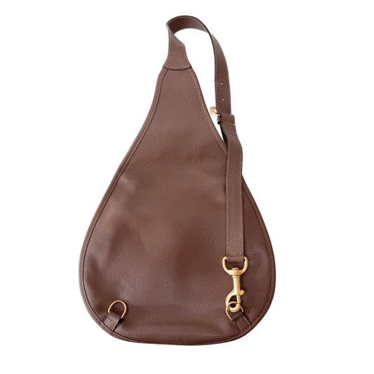 Horsebit Brown Suede Bag