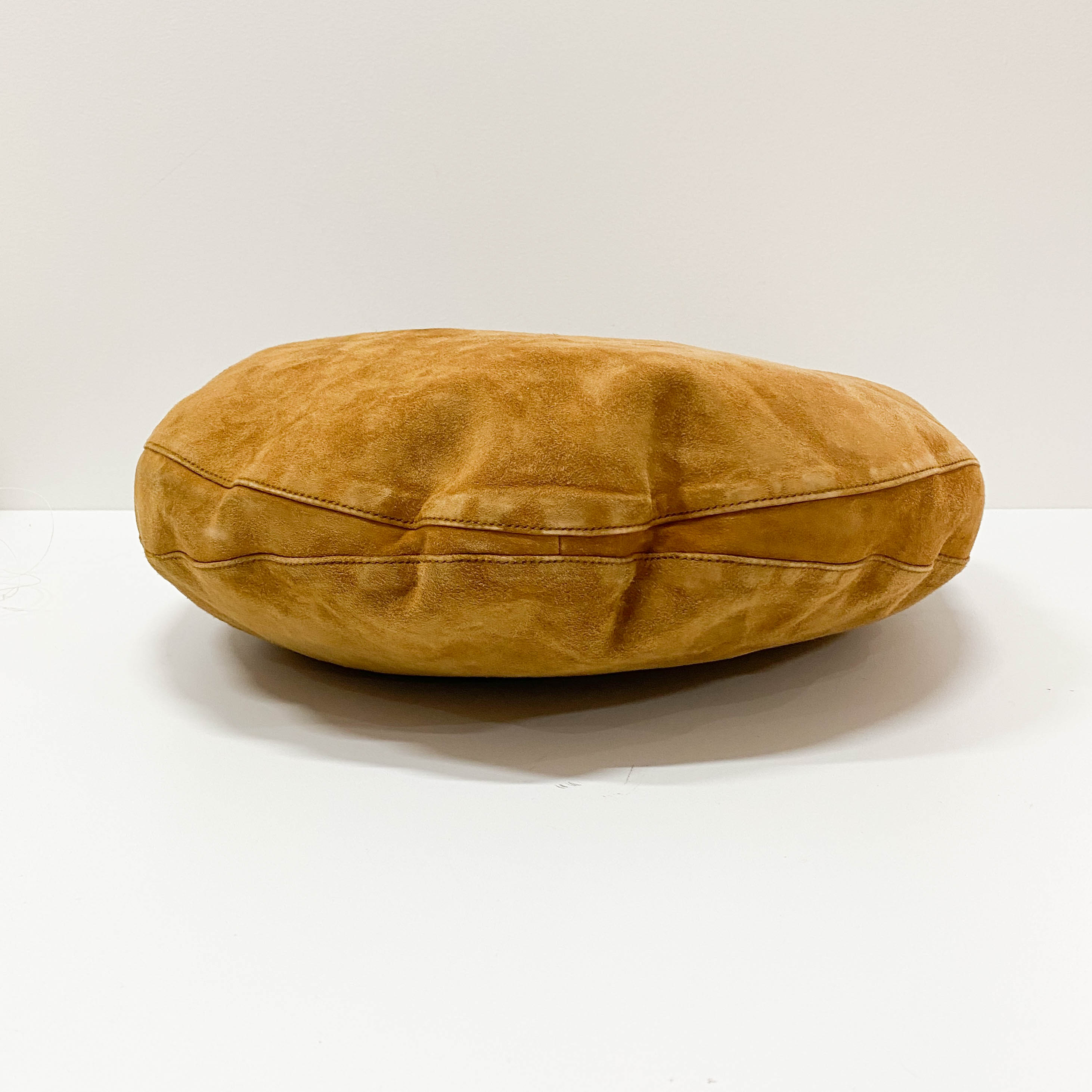 Vintage Brown Suede Shoulder Bag