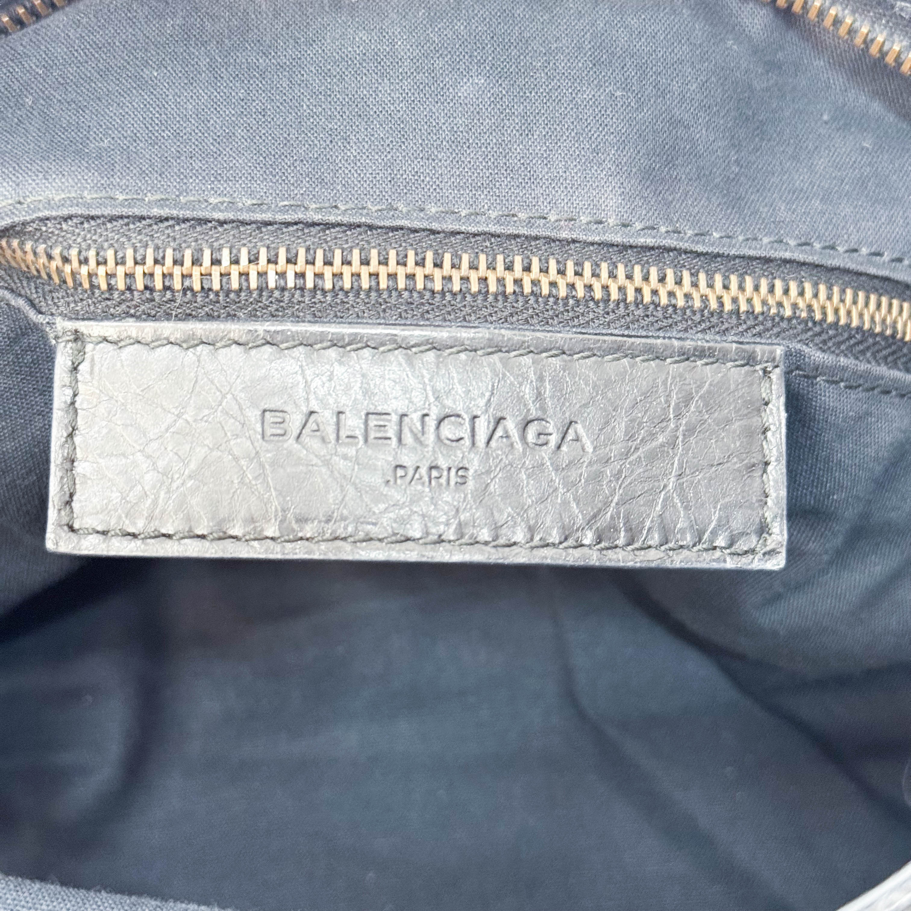 Black Leather Motocross Velo Giant 12 City Shoulder Bag