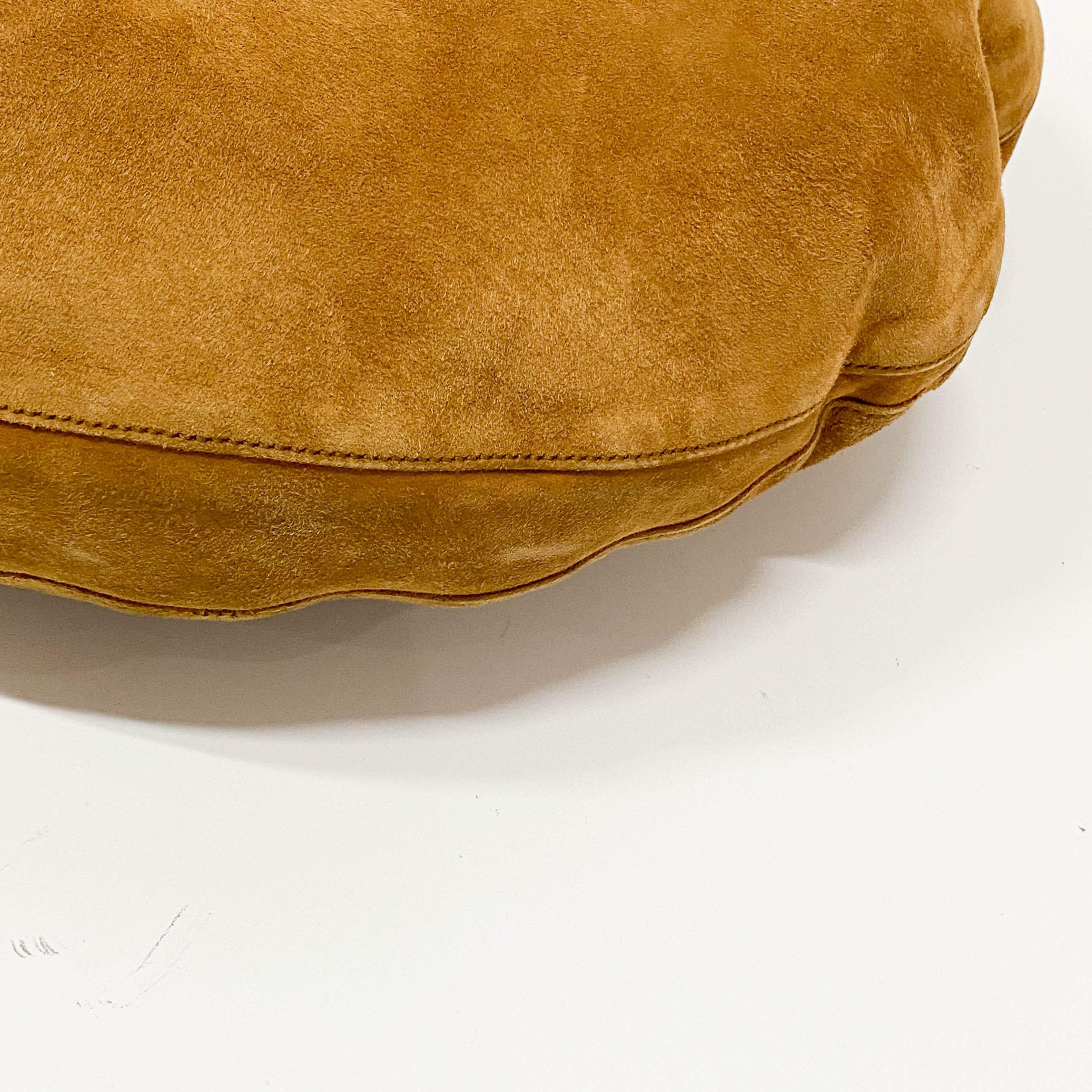 Vintage Brown Suede Shoulder Bag