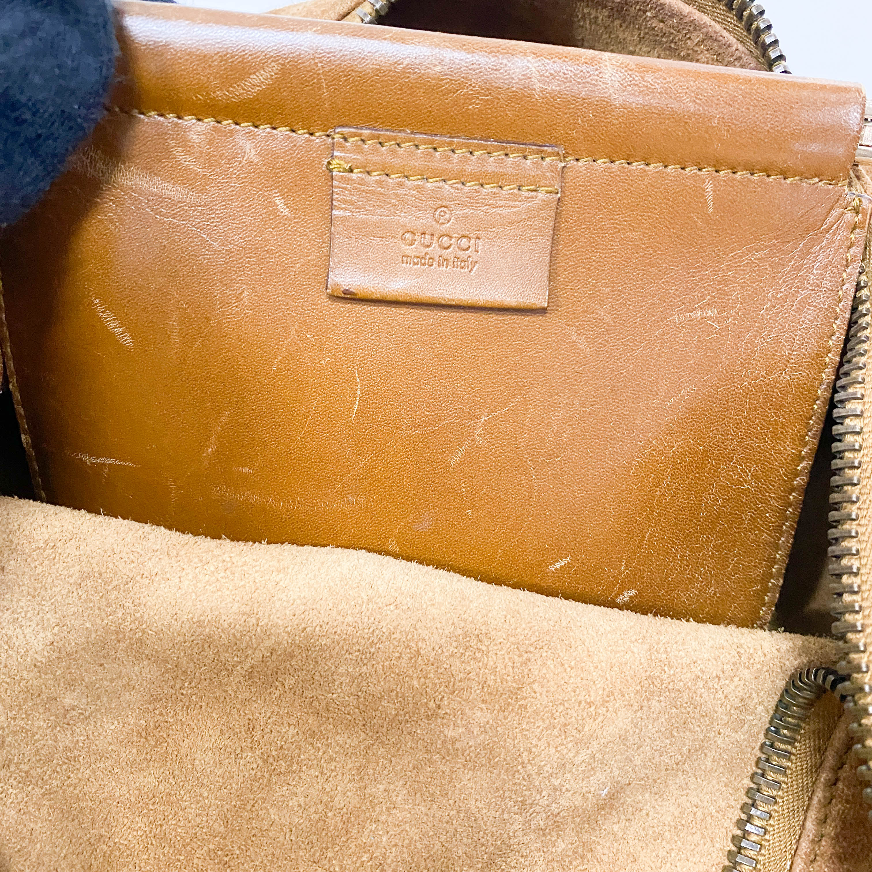 Vintage Brown Suede Shoulder Bag