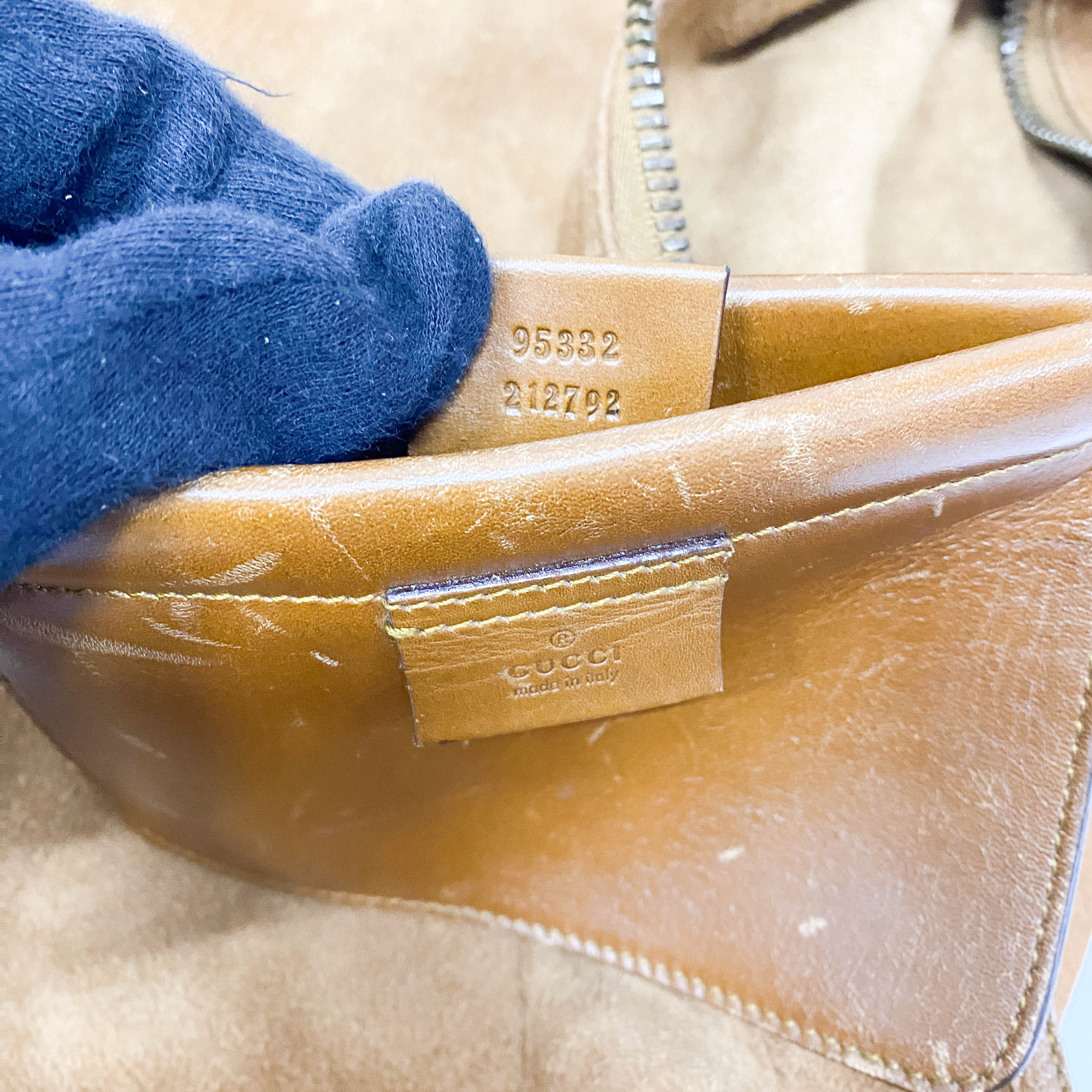 Vintage Brown Suede Shoulder Bag