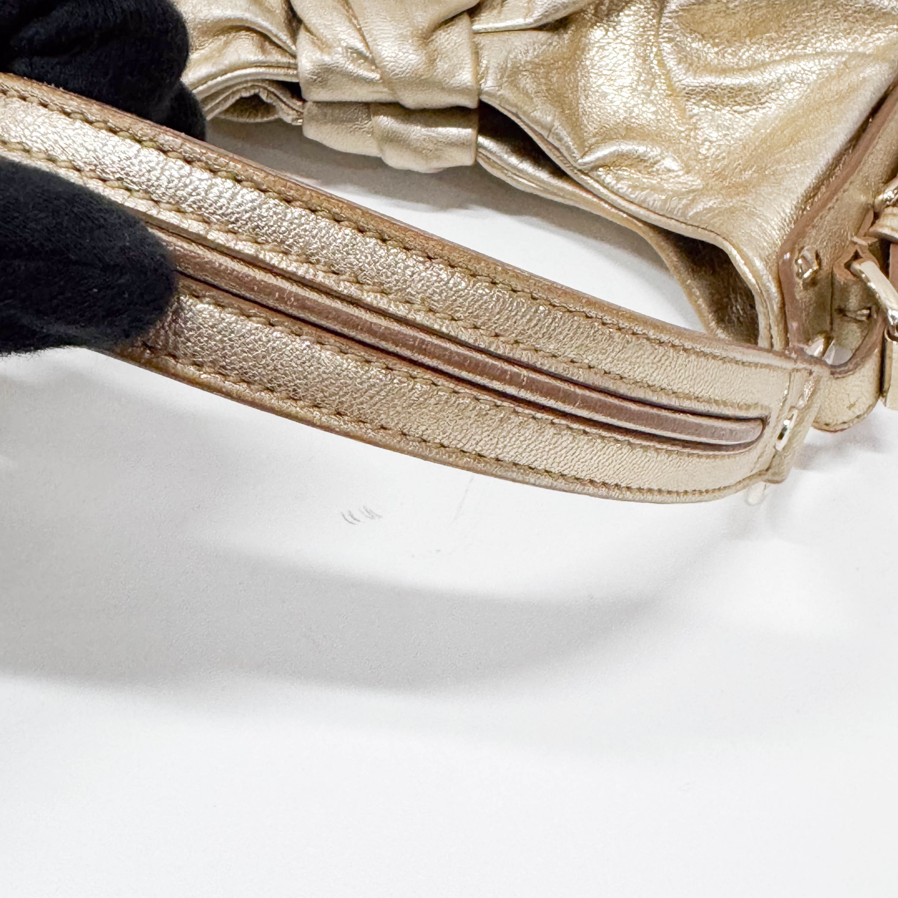 Metallic Gold Shoulder Bag