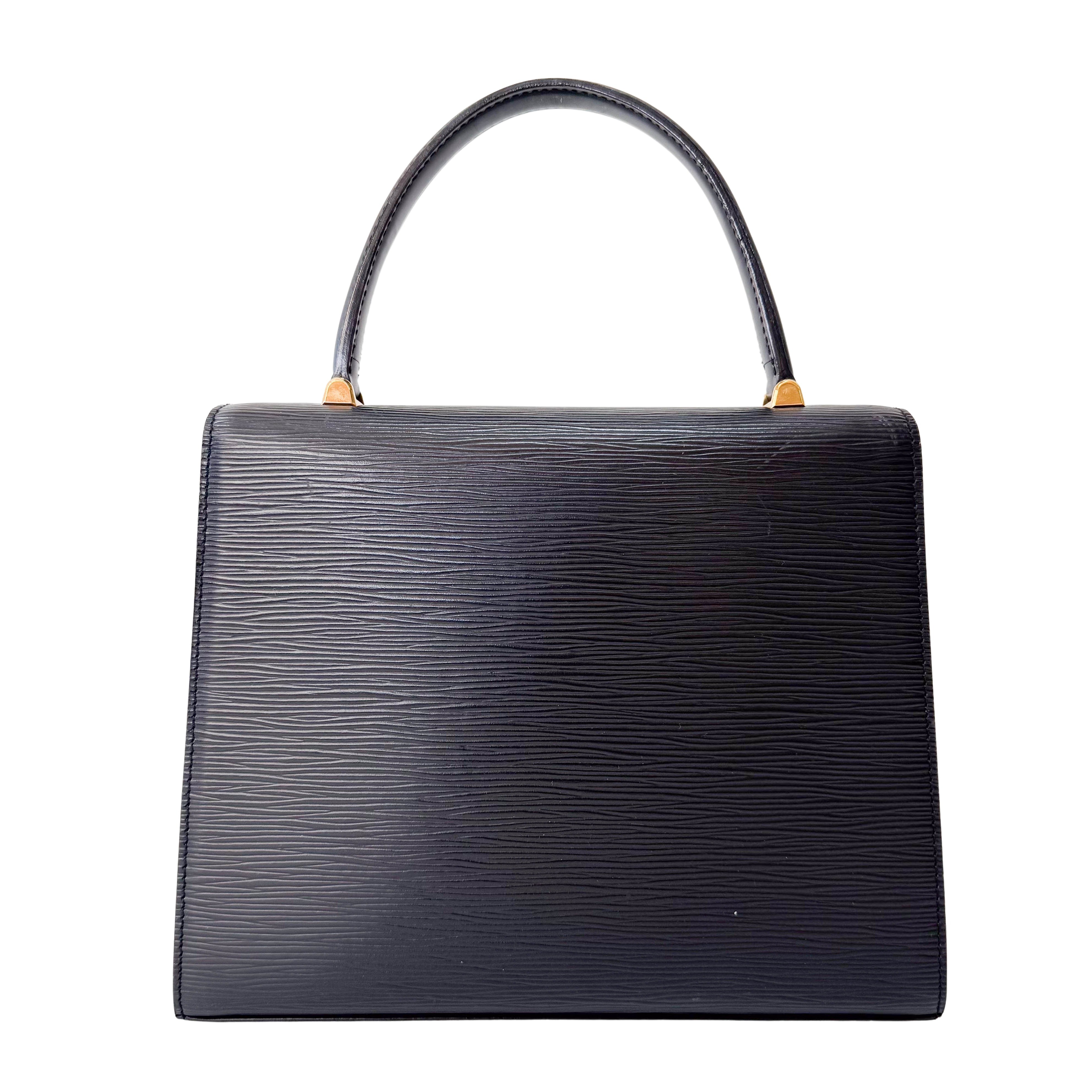 Epi Leather Black Formal Bag