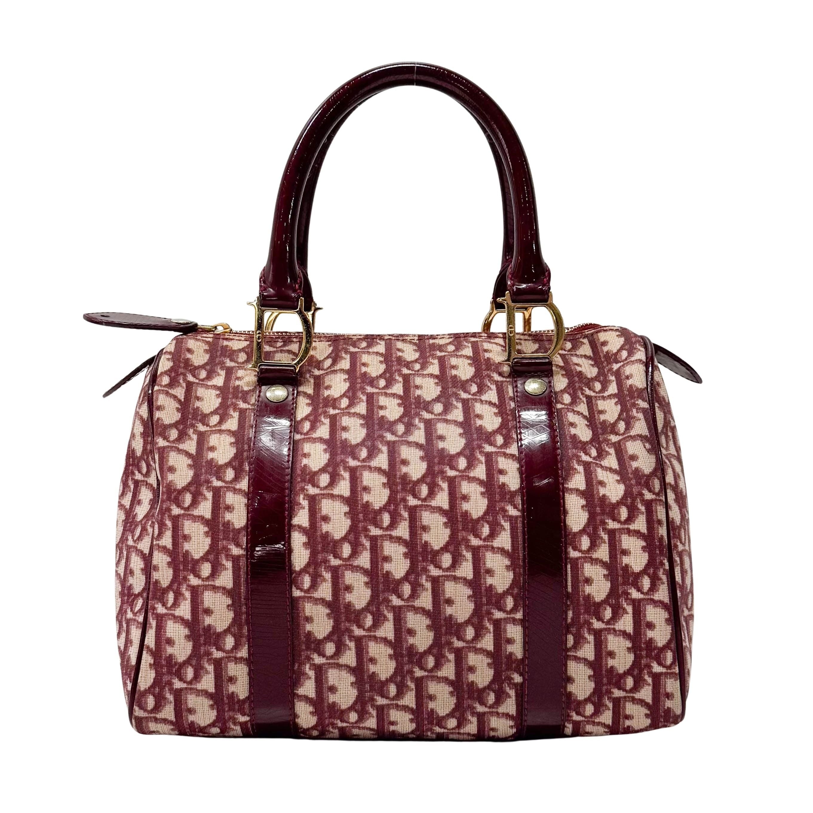 Trotter Red Canvas Handbag