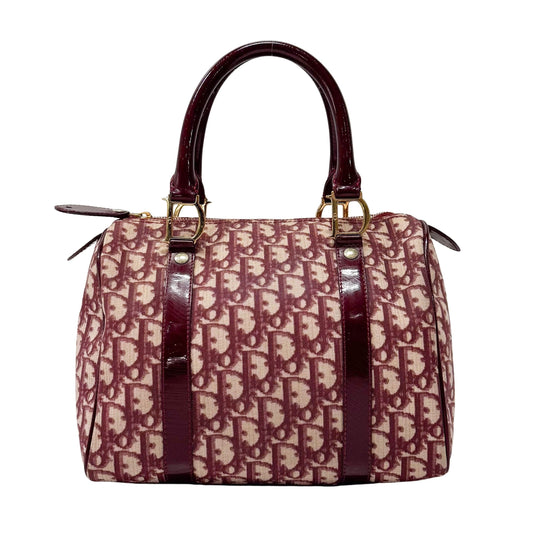 Trotter Red Canvas Handbag