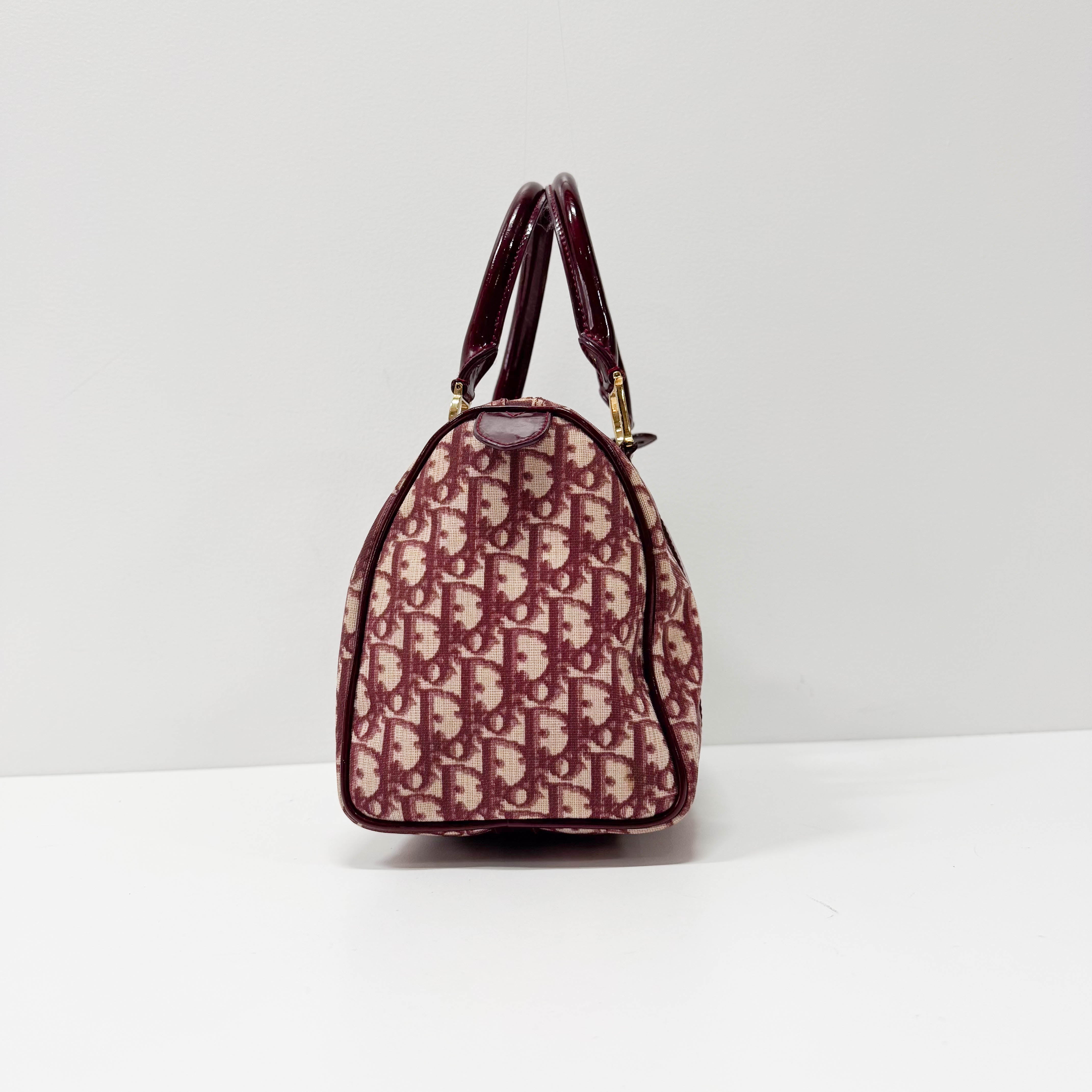 Trotter Red Canvas Handbag