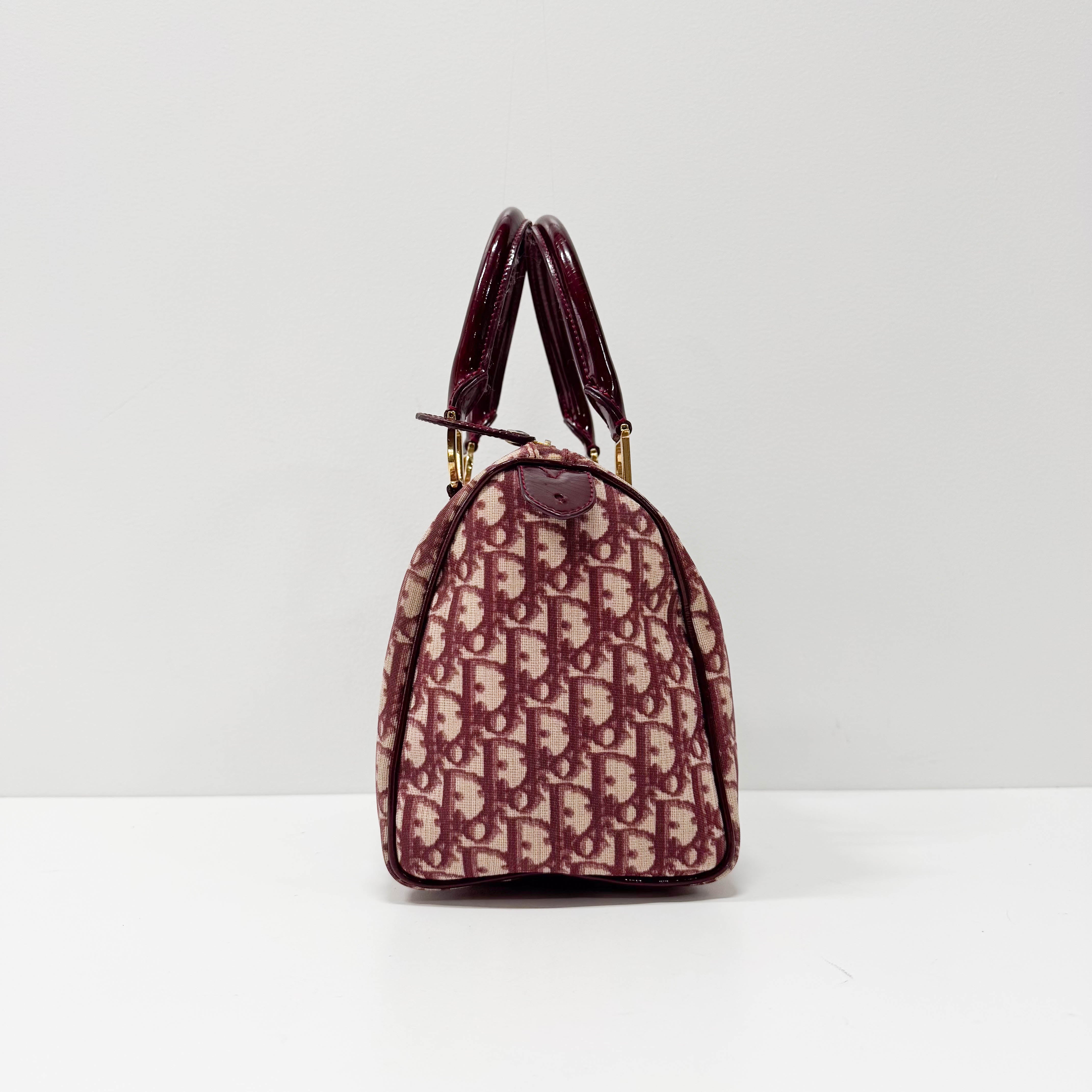 Trotter Red Canvas Handbag