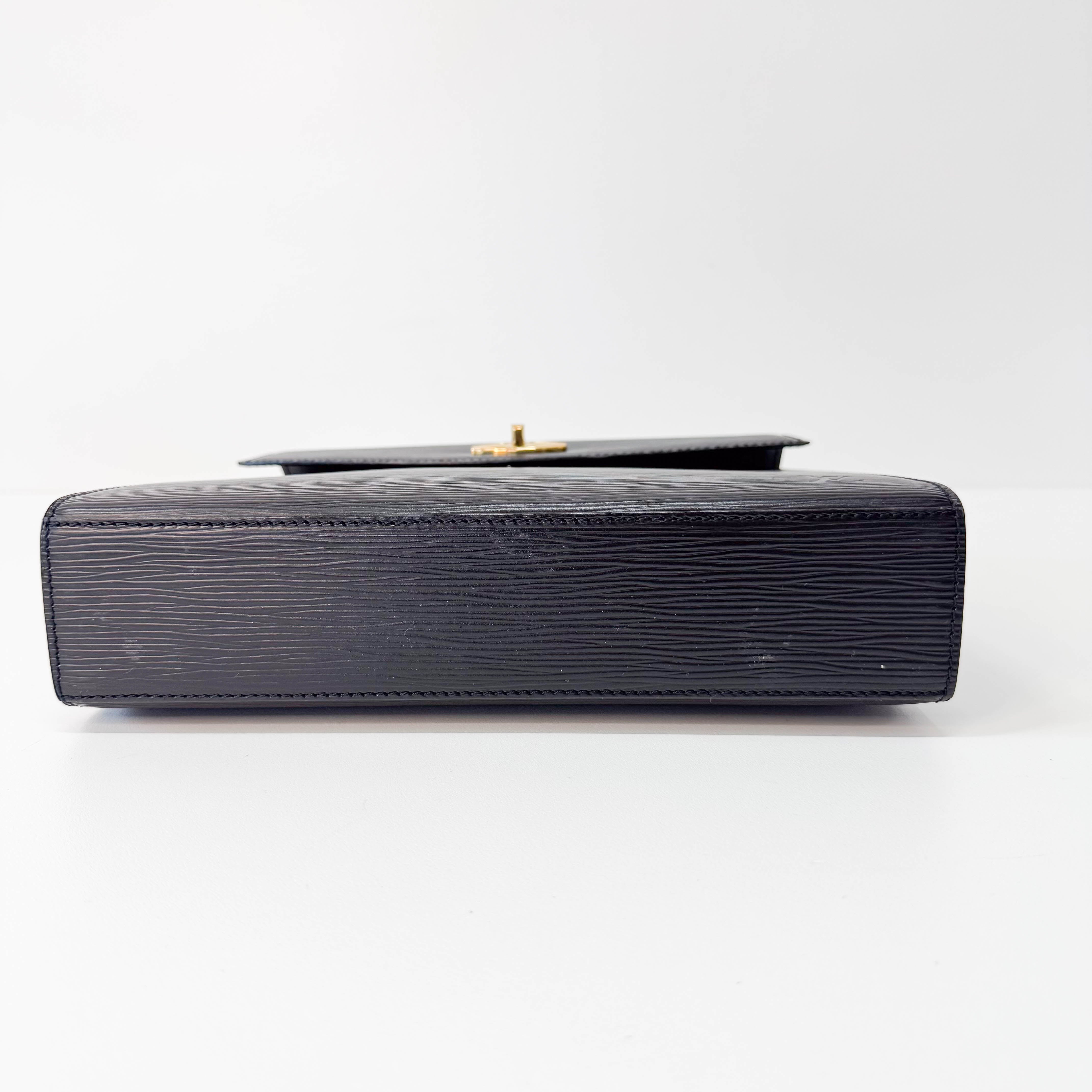 Epi Leather Black Formal Bag