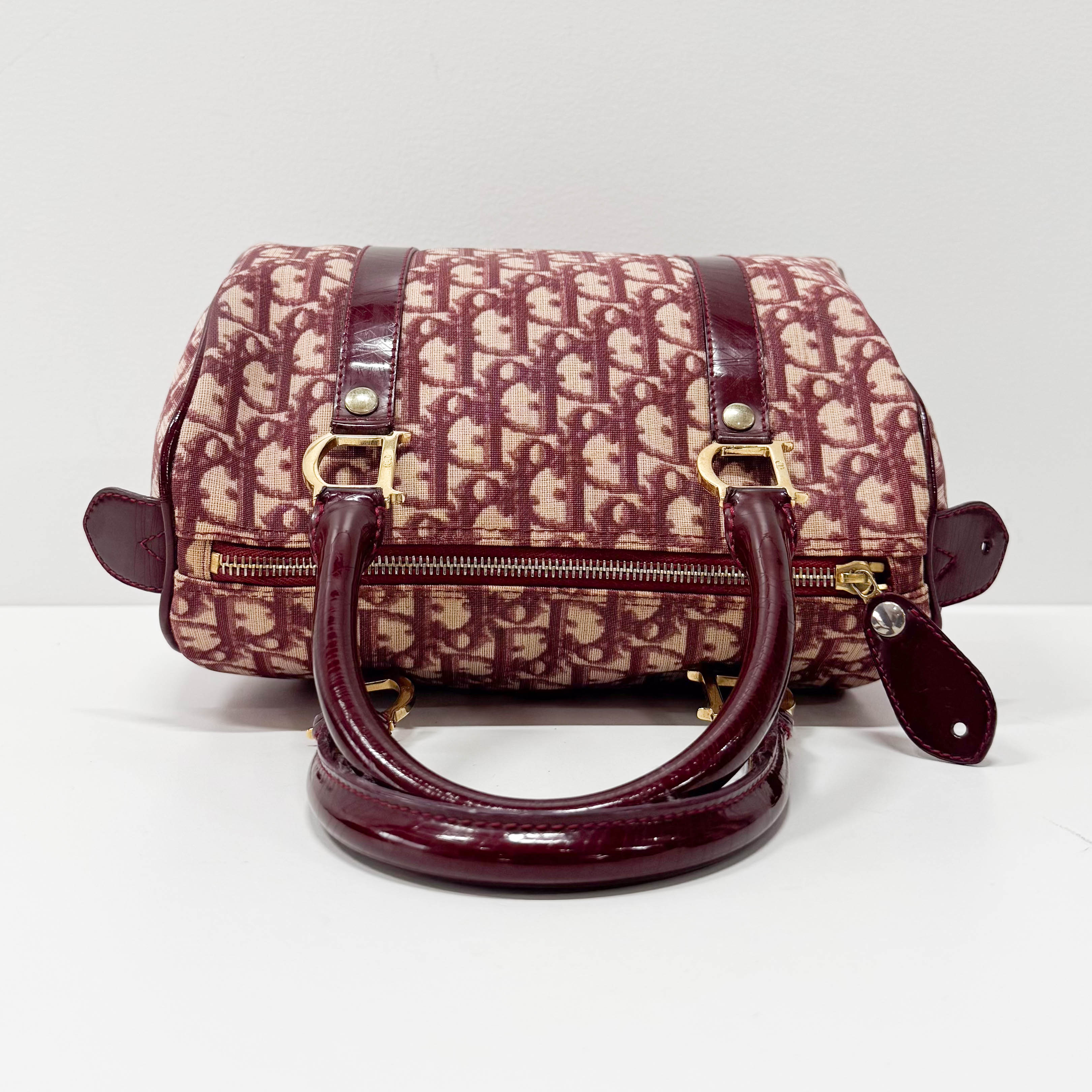 Trotter Red Canvas Handbag