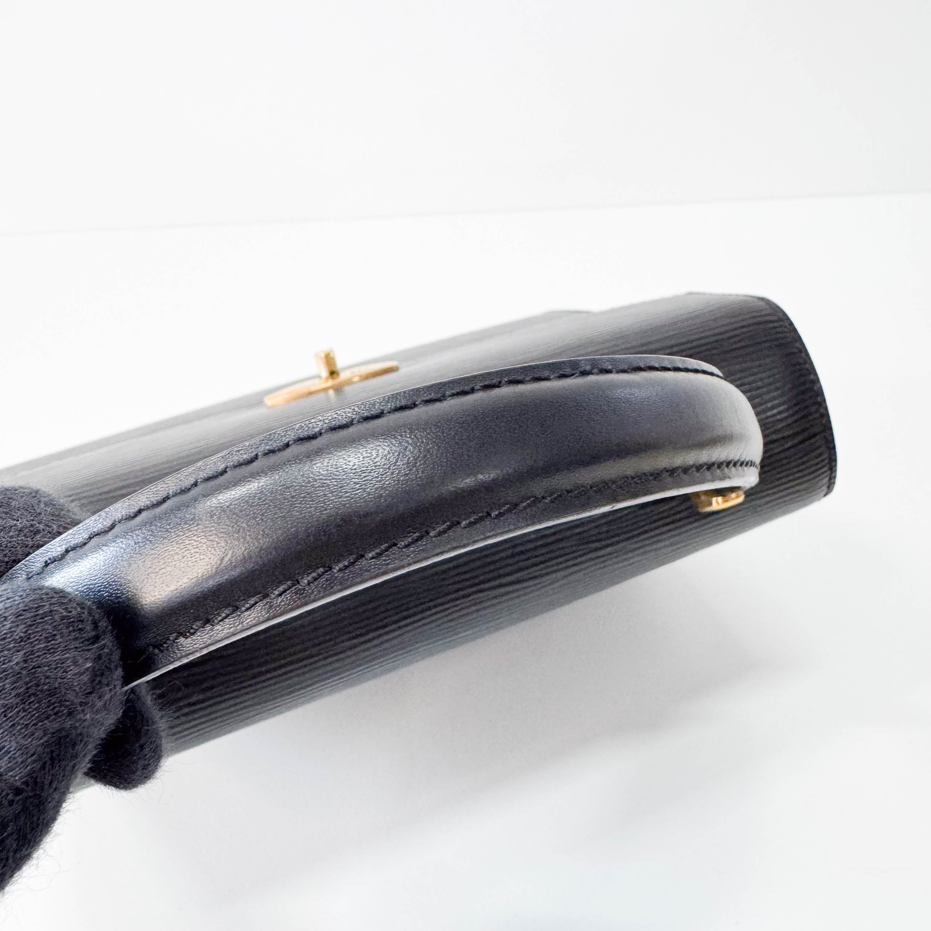 Epi Leather Black Formal Bag