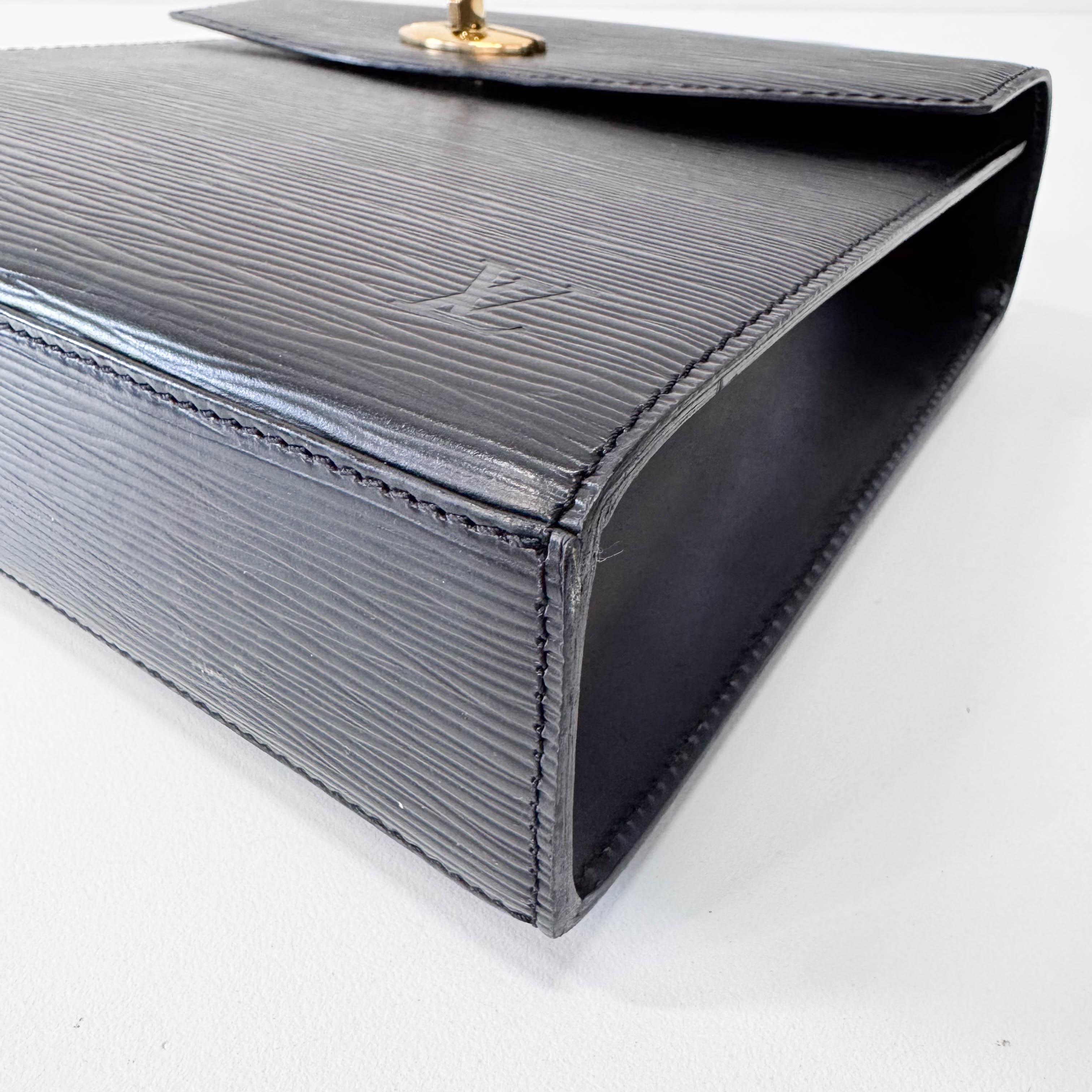 Epi Leather Black Formal Bag