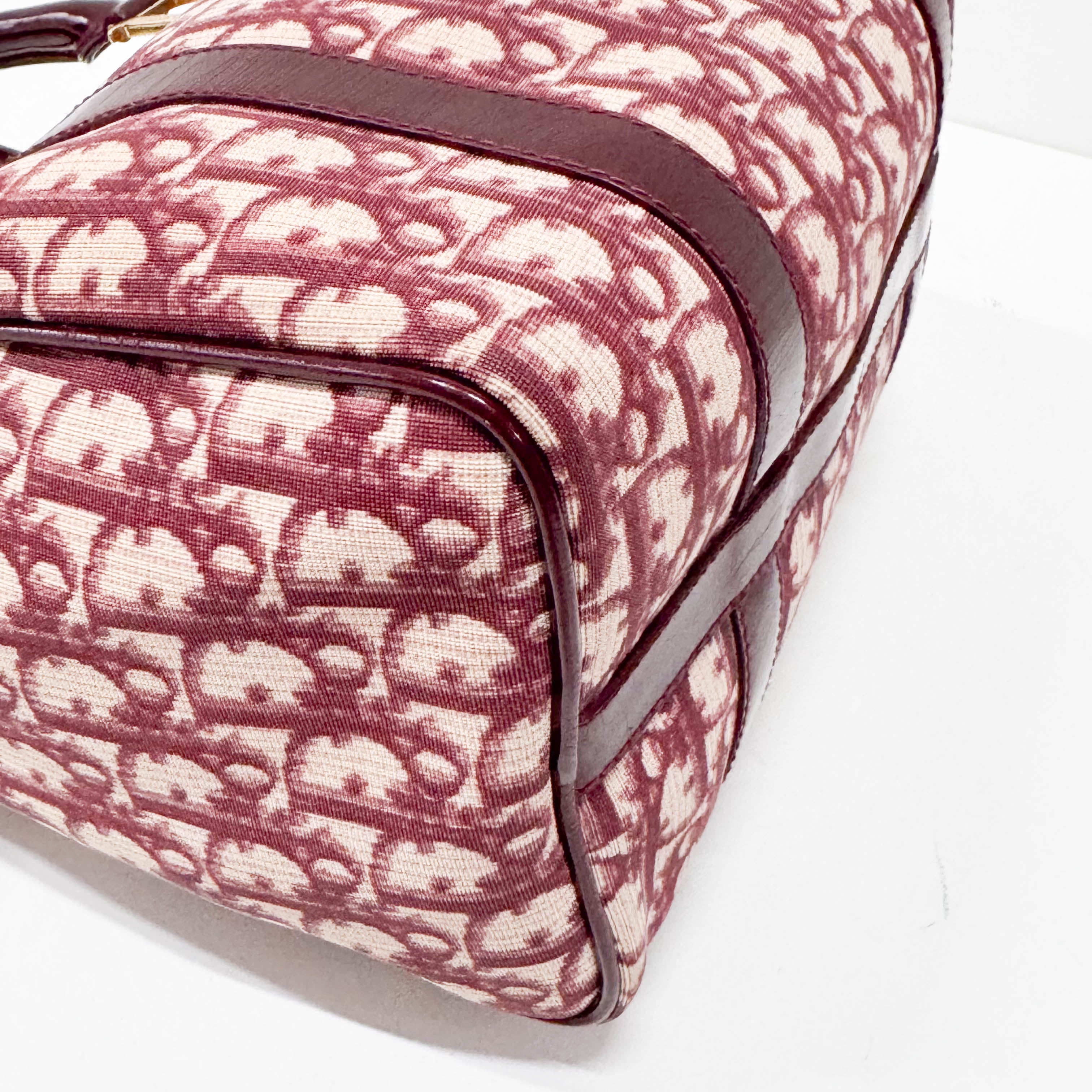 Trotter Red Canvas Handbag