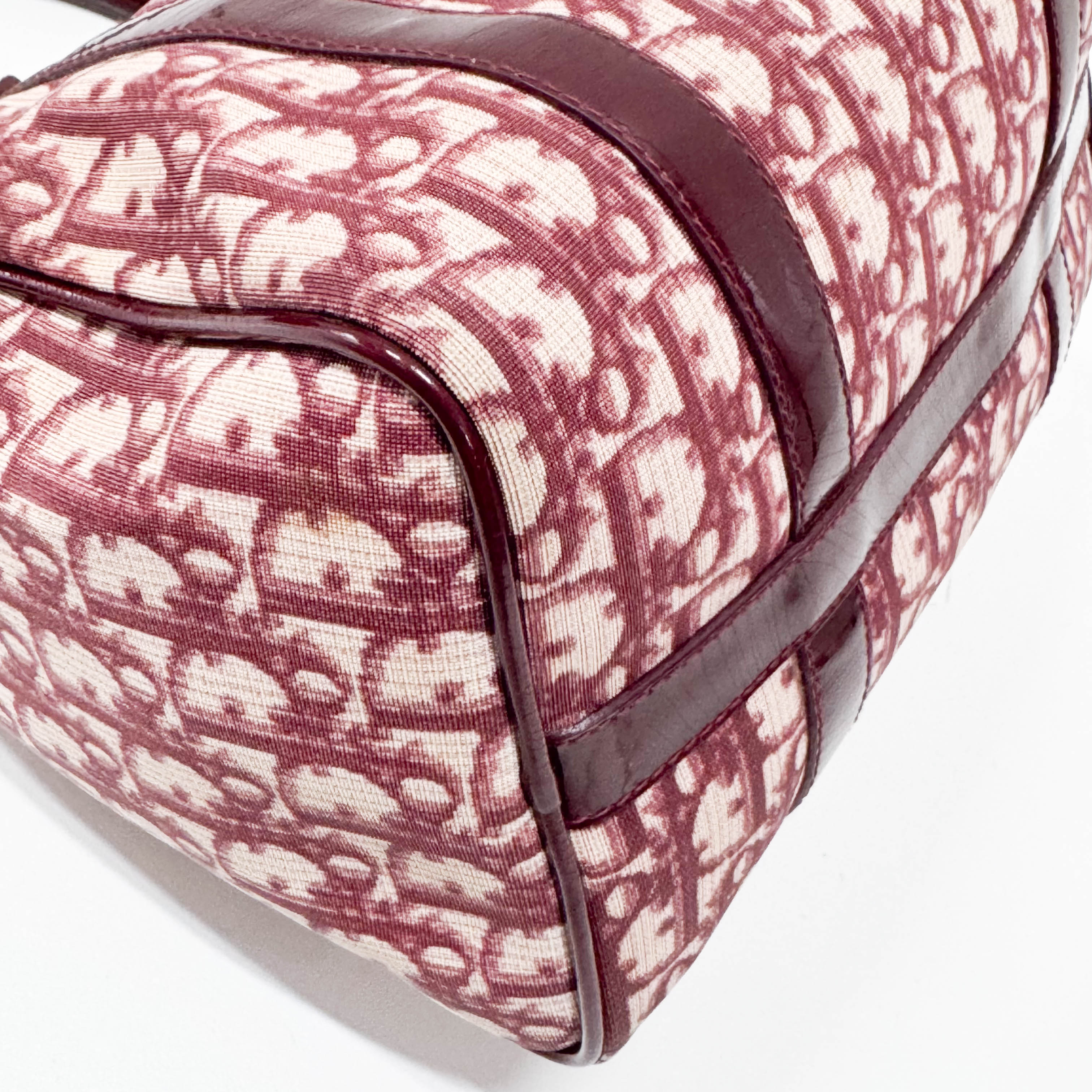 Trotter Red Canvas Handbag