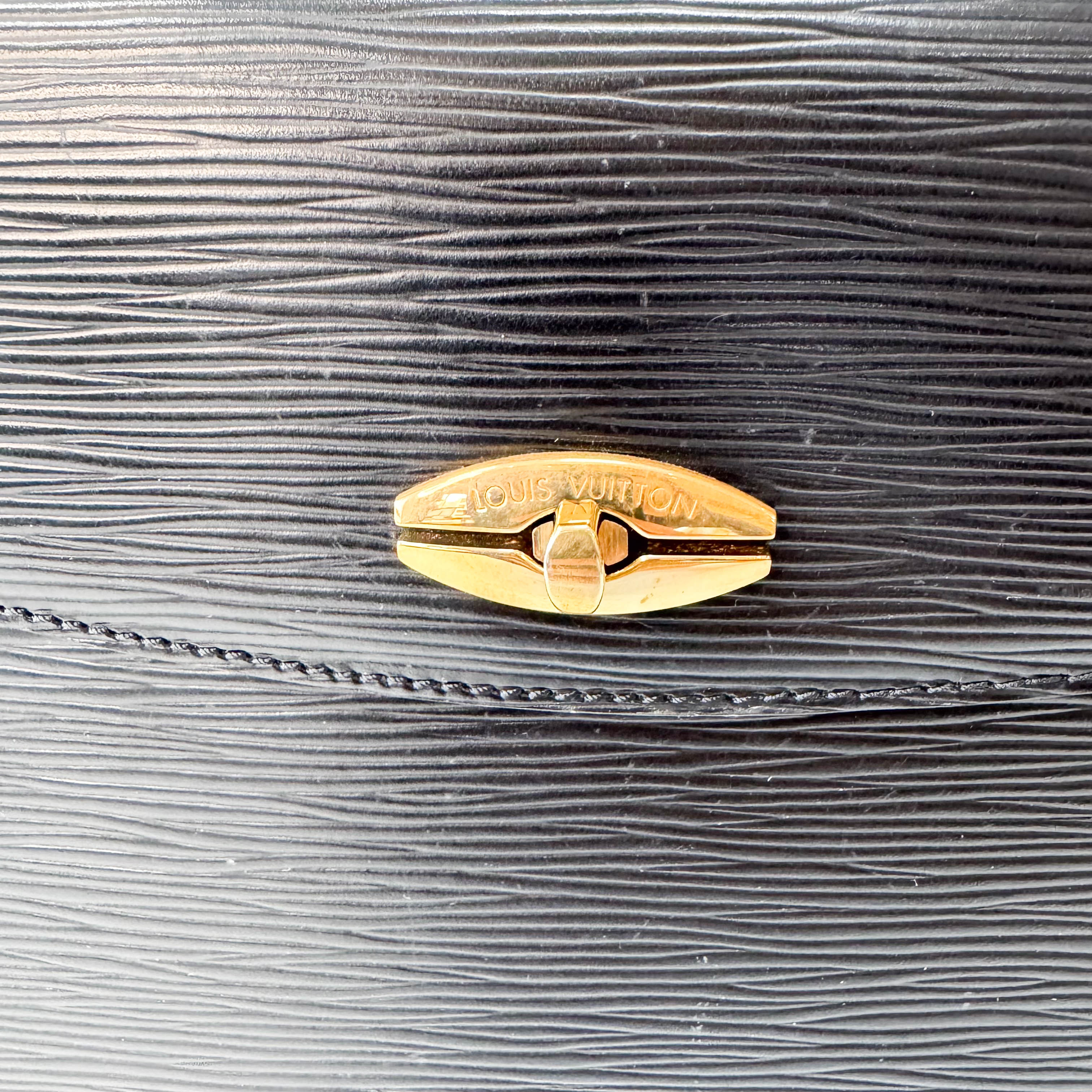 Epi Leather Black Formal Bag