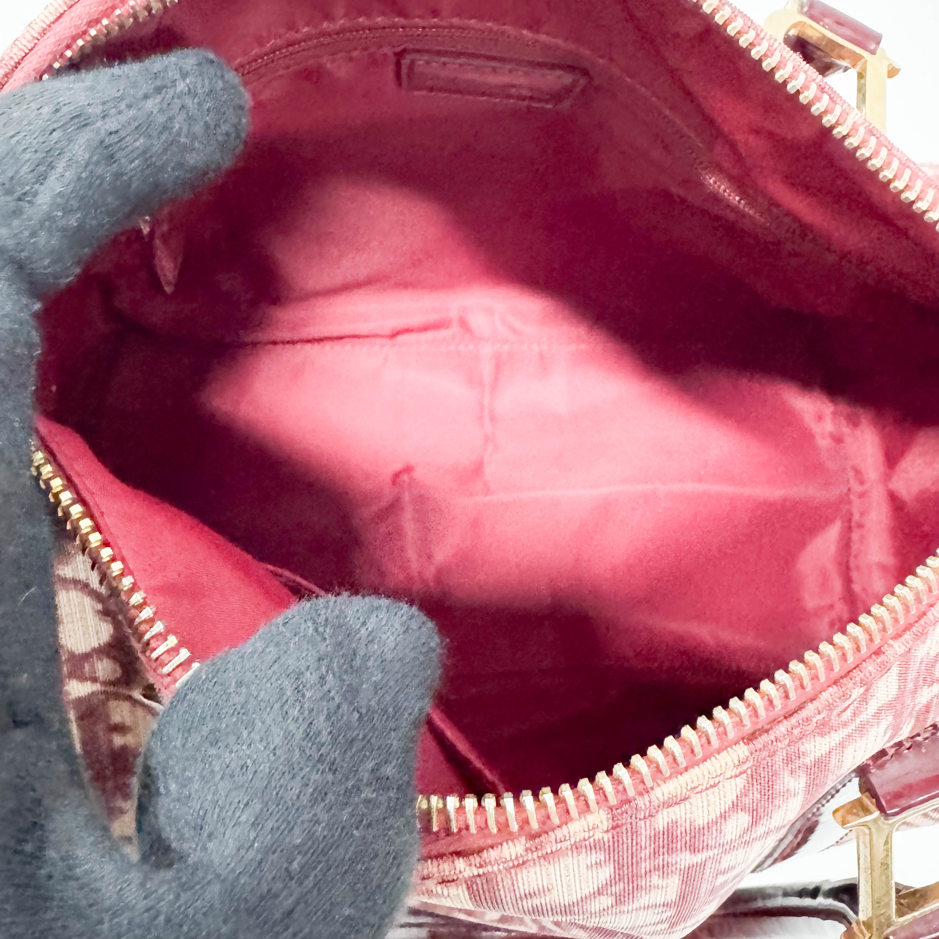 Trotter Red Canvas Handbag